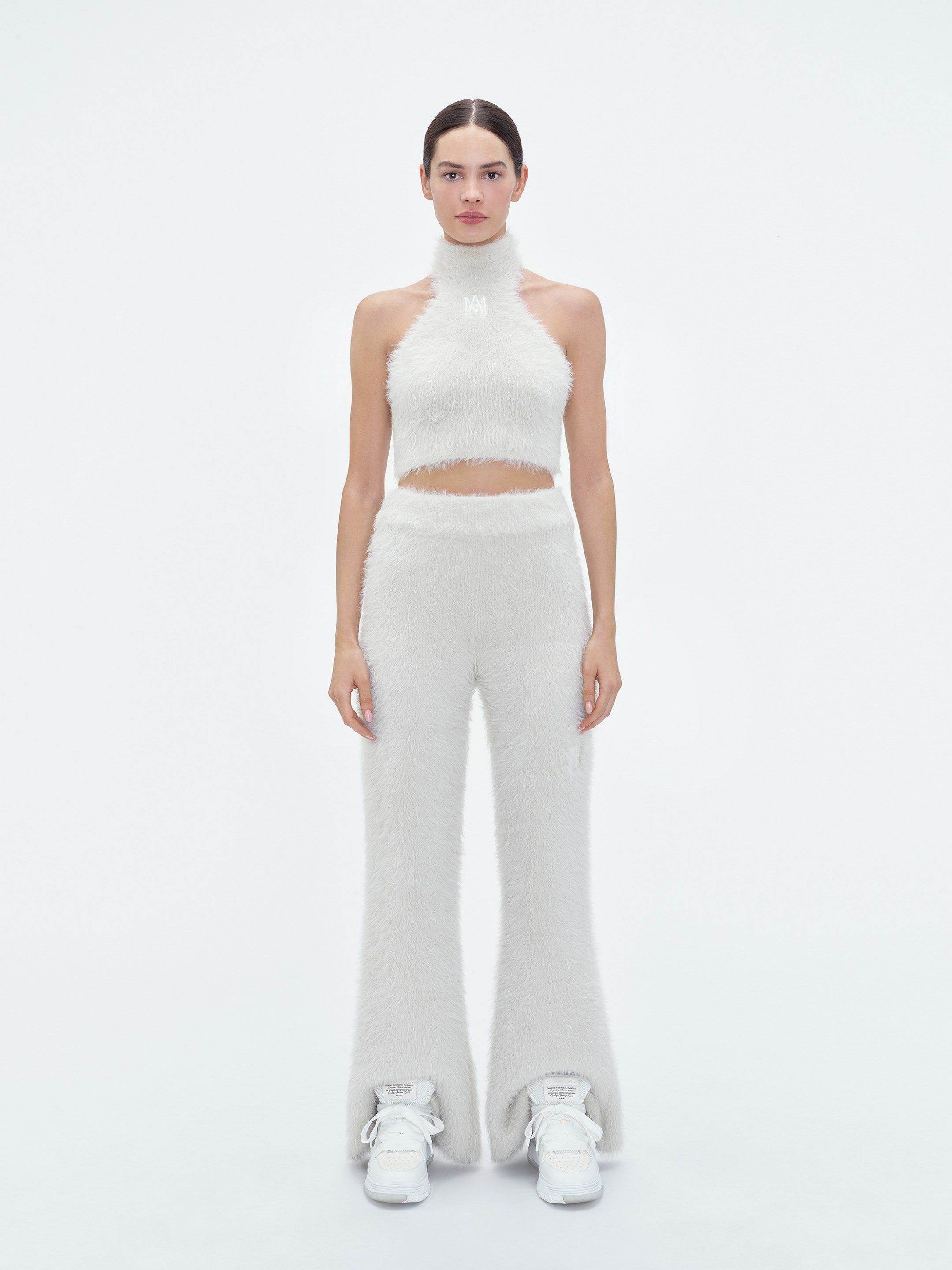 WOMEN - FURRY MOCK NECK HALTER TOP - SAND sold by AMIRI product image thumbnail 2