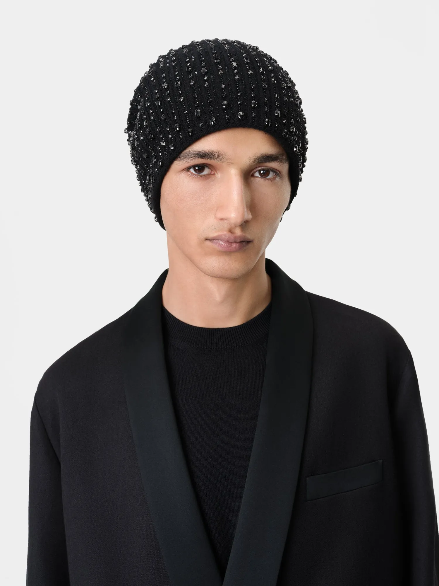 CRYSTAL BEANIE - Black sold by AMIRI product image thumbnail 3