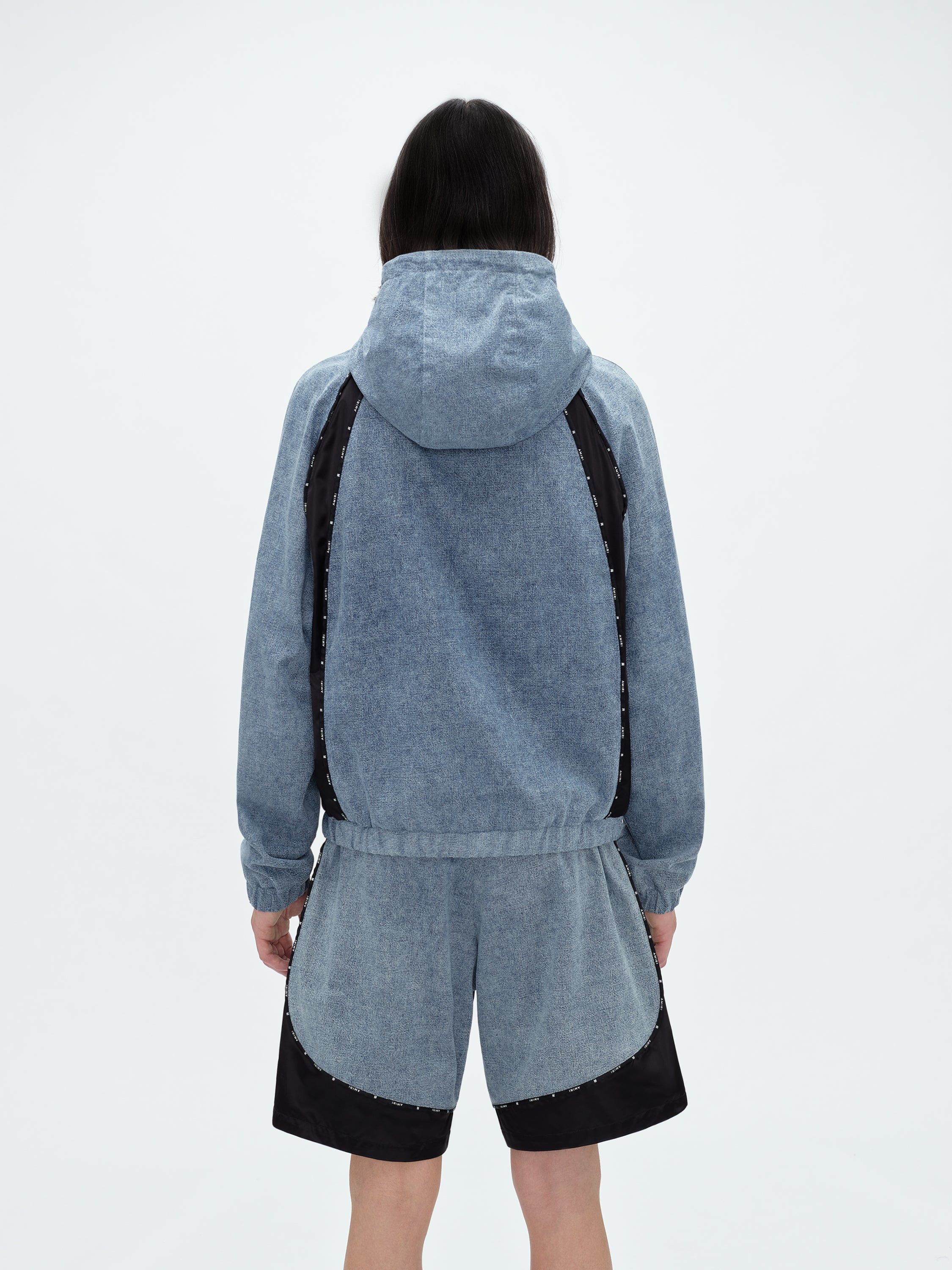 SATIN/DENIM TRACK JACKET - LIGHT INDIGO sold by AMIRI product image thumbnail 4