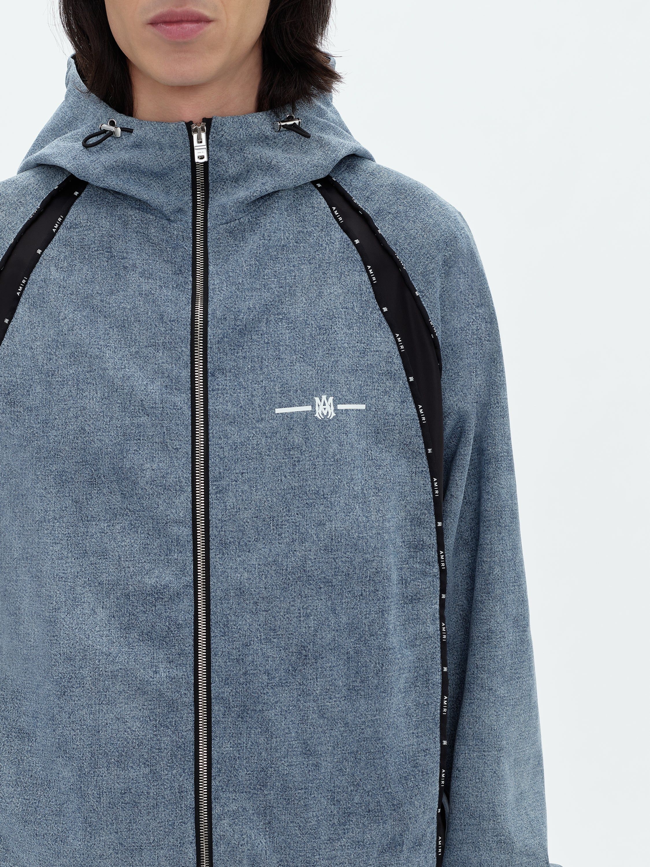 SATIN/DENIM TRACK JACKET - LIGHT INDIGO sold by AMIRI product image thumbnail 5