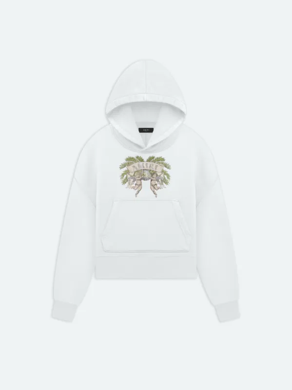WOMEN - AMIRI CHERUB HOODIE - White made by AMIRI