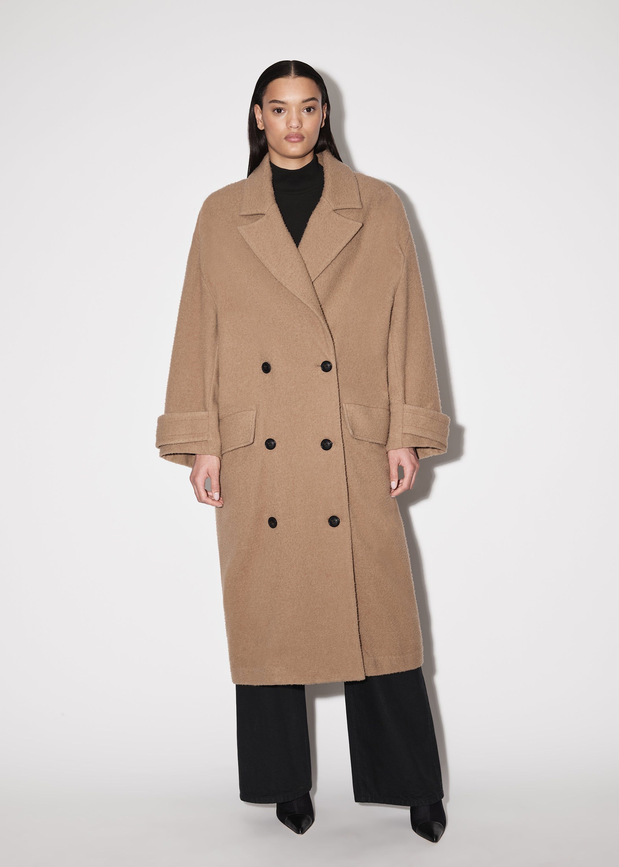 WOMEN - DOUBLE BREASTED COAT - DARK KHAKI sold by AMIRI product image thumbnail 3