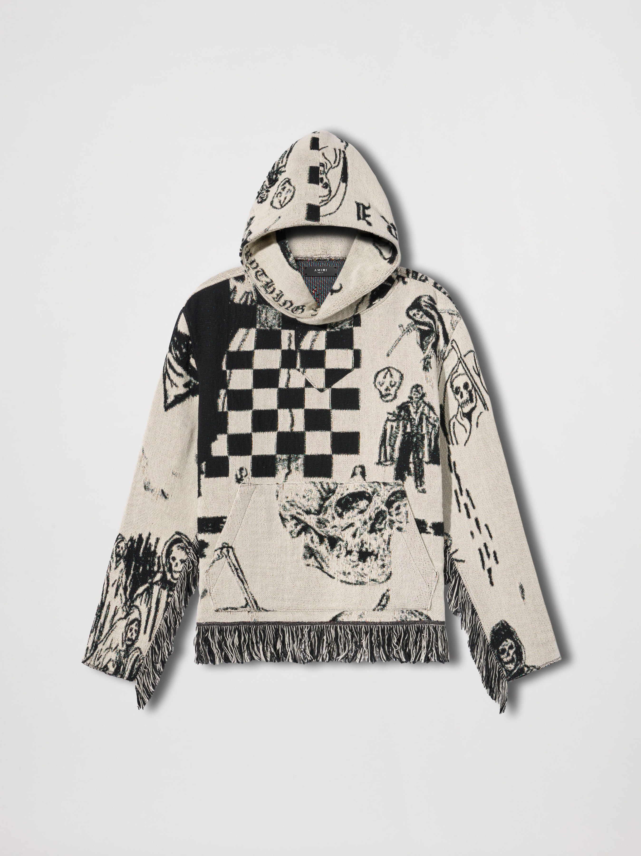 TAPESTRY THE DREAM PONCHO - ALABASTER sold by AMIRI