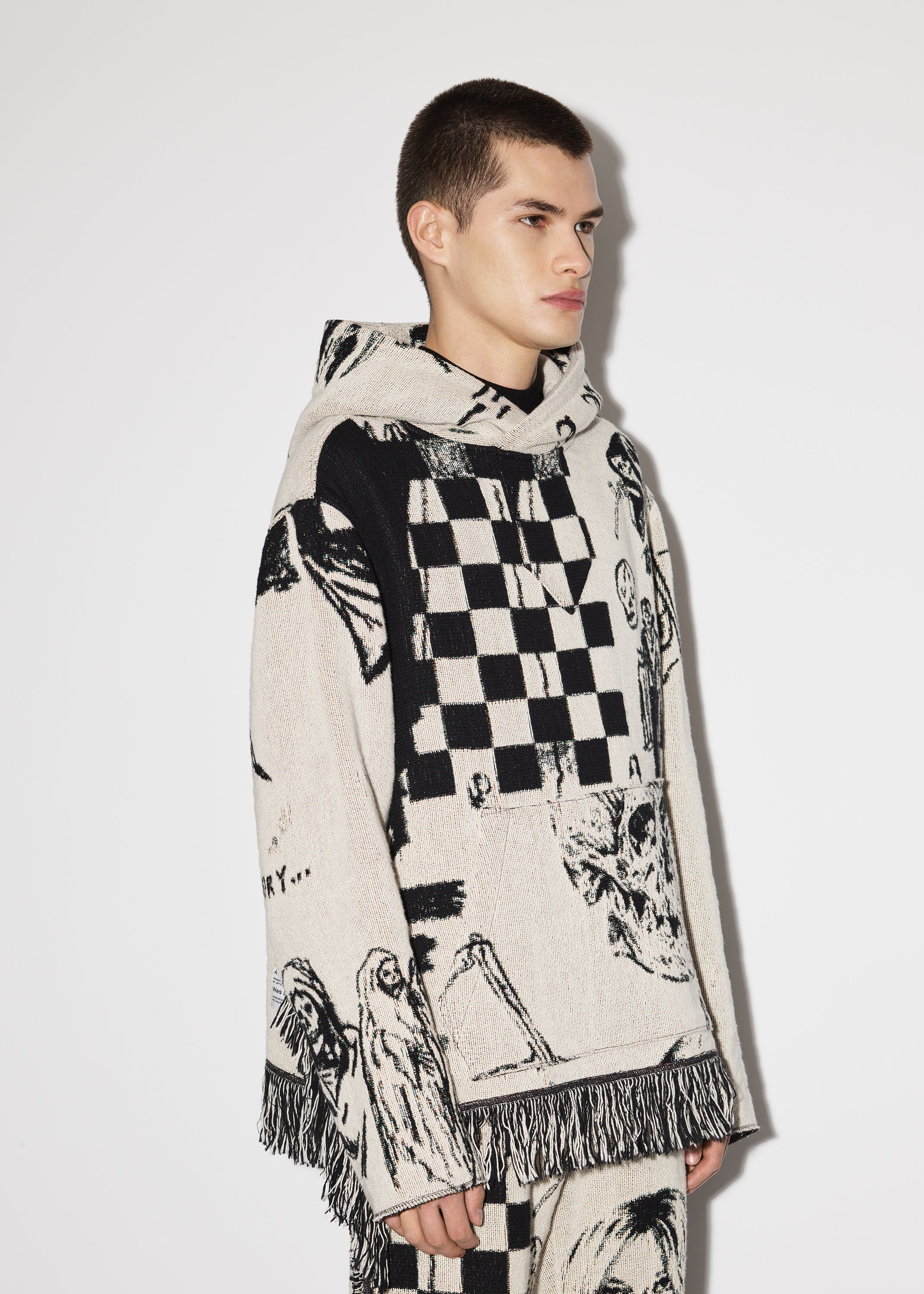 TAPESTRY THE DREAM PONCHO - ALABASTER sold by AMIRI product image thumbnail 3