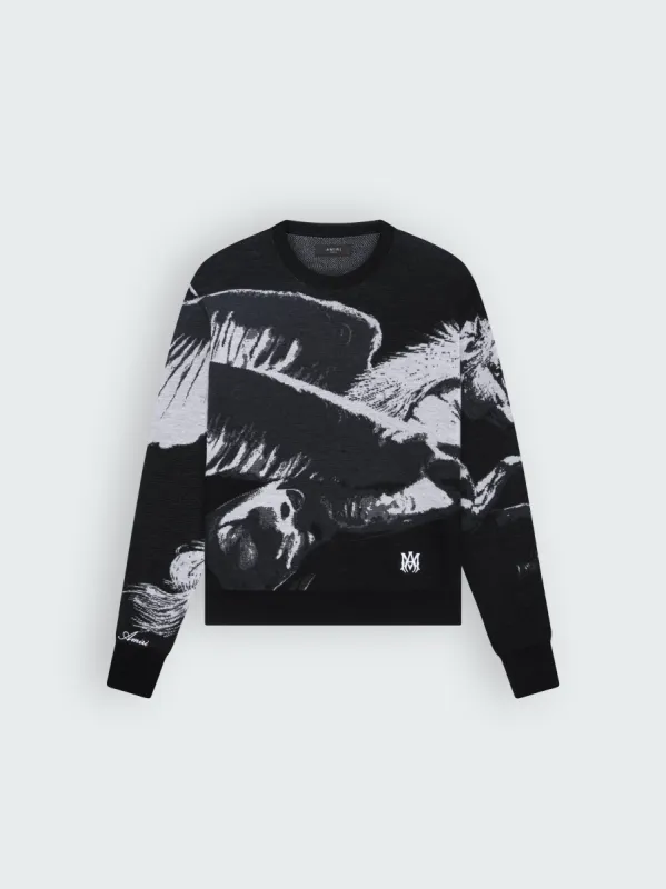 PEGASUS CREW - BLACK made by AMIRI