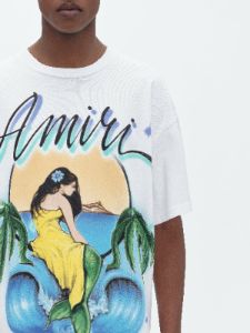 OVERSIZED AMIRI MERMAID TEE - WHITE sold by AMIRI