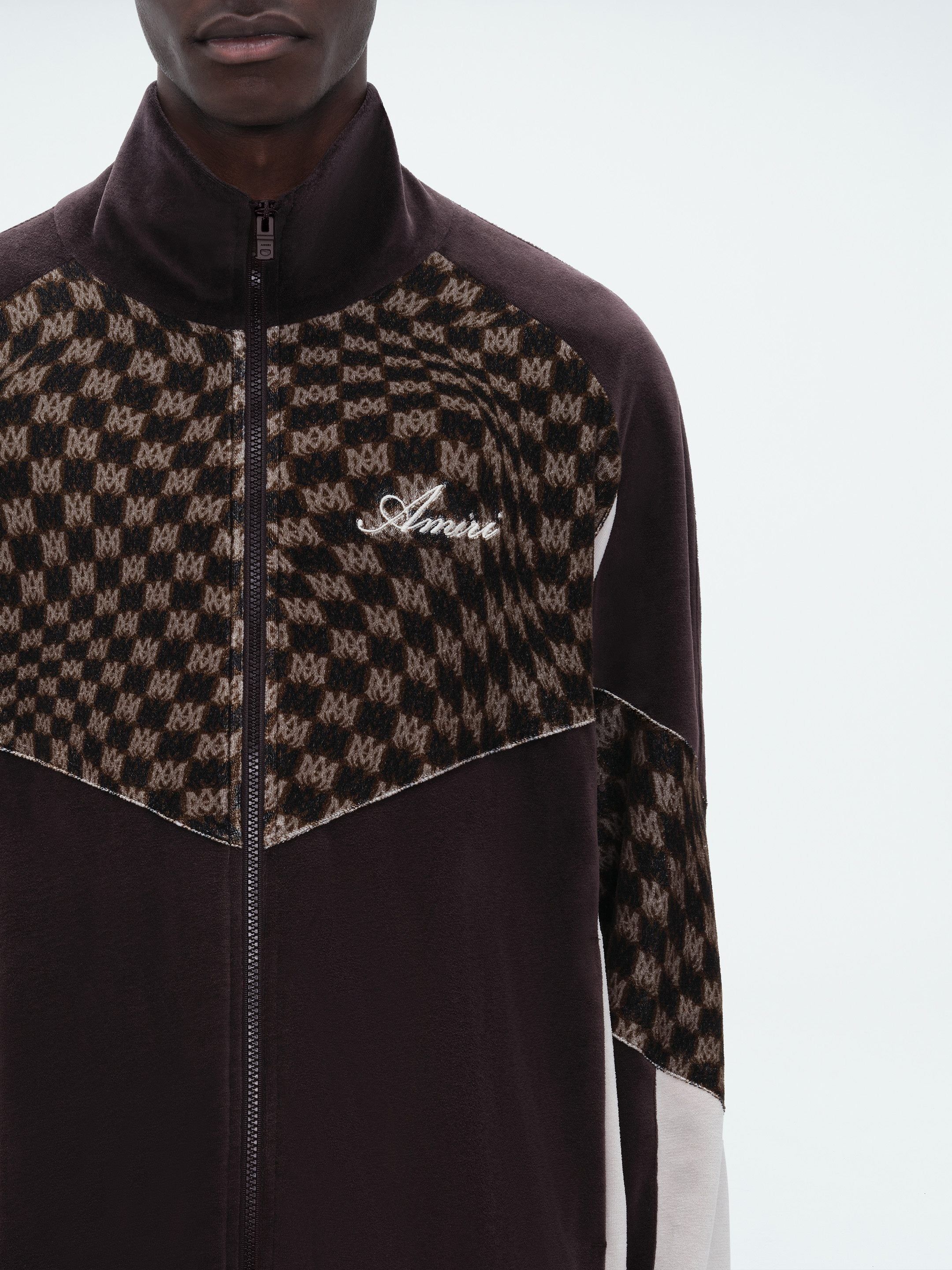 WAVY MA VELOUR TRACK JACKET - POTTING SOIL sold by AMIRI product image thumbnail 5