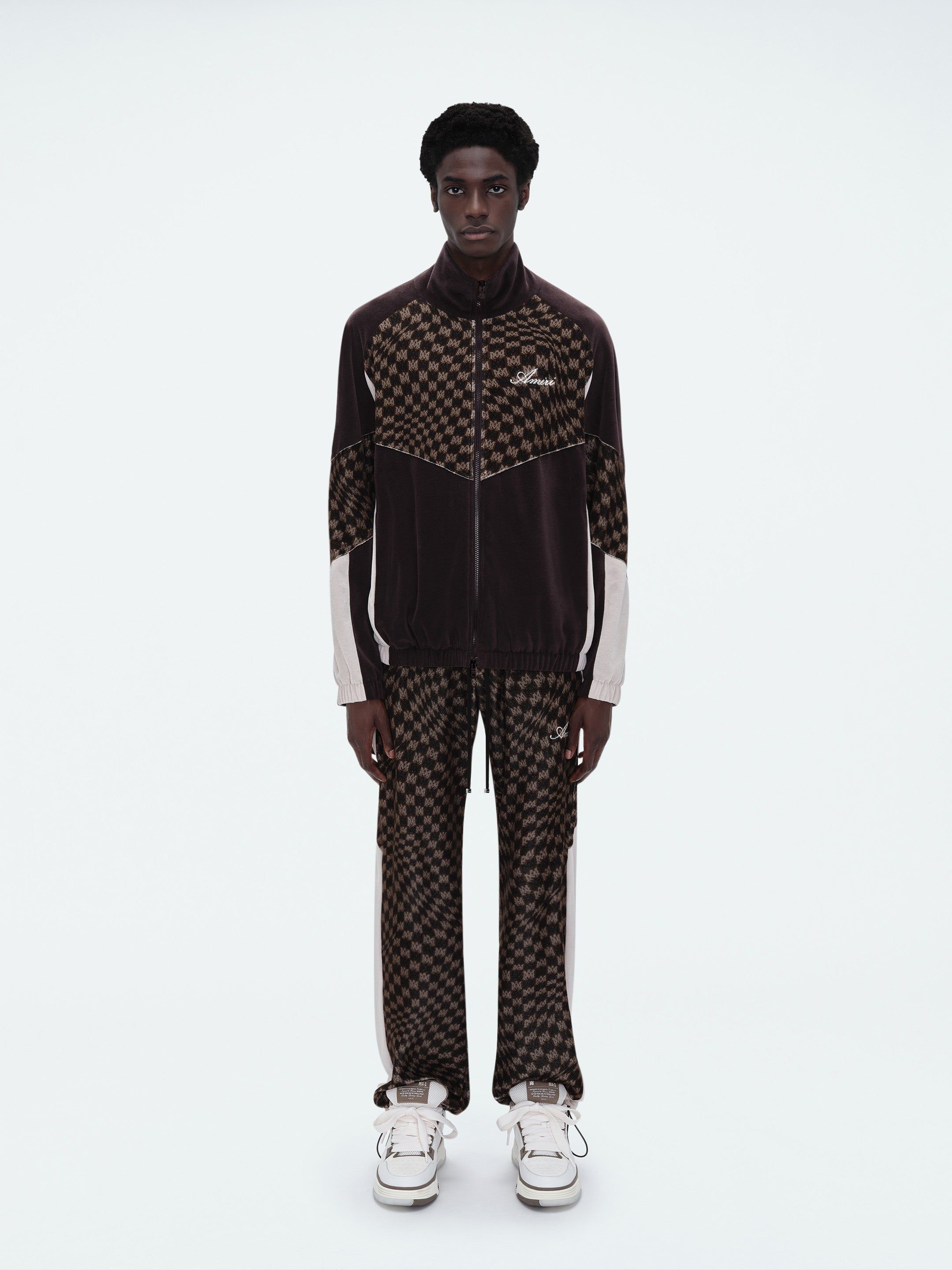 WAVY MA VELOUR TRACK JACKET - POTTING SOIL sold by AMIRI product image thumbnail 2