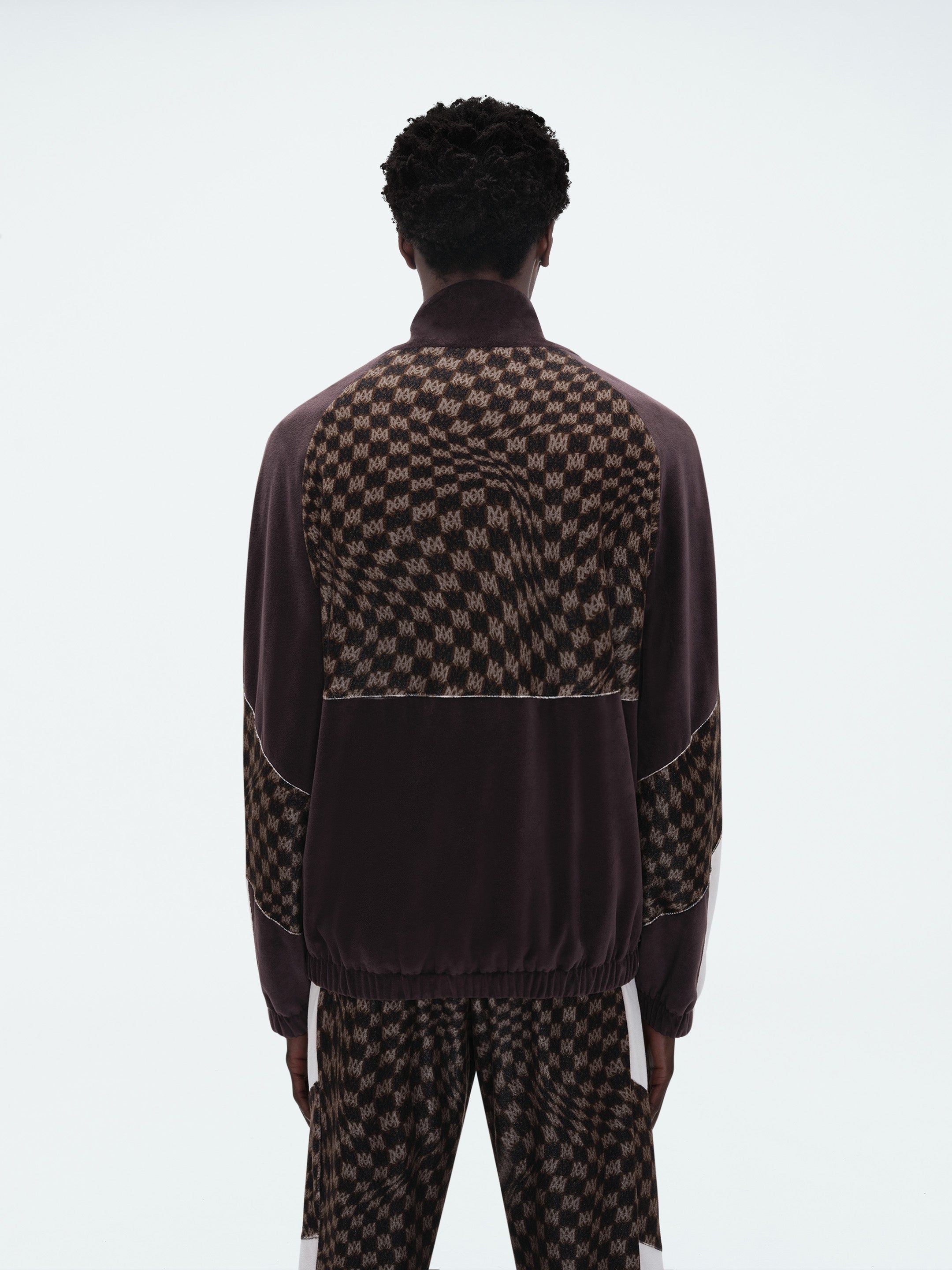 WAVY MA VELOUR TRACK JACKET - POTTING SOIL sold by AMIRI product image thumbnail 4