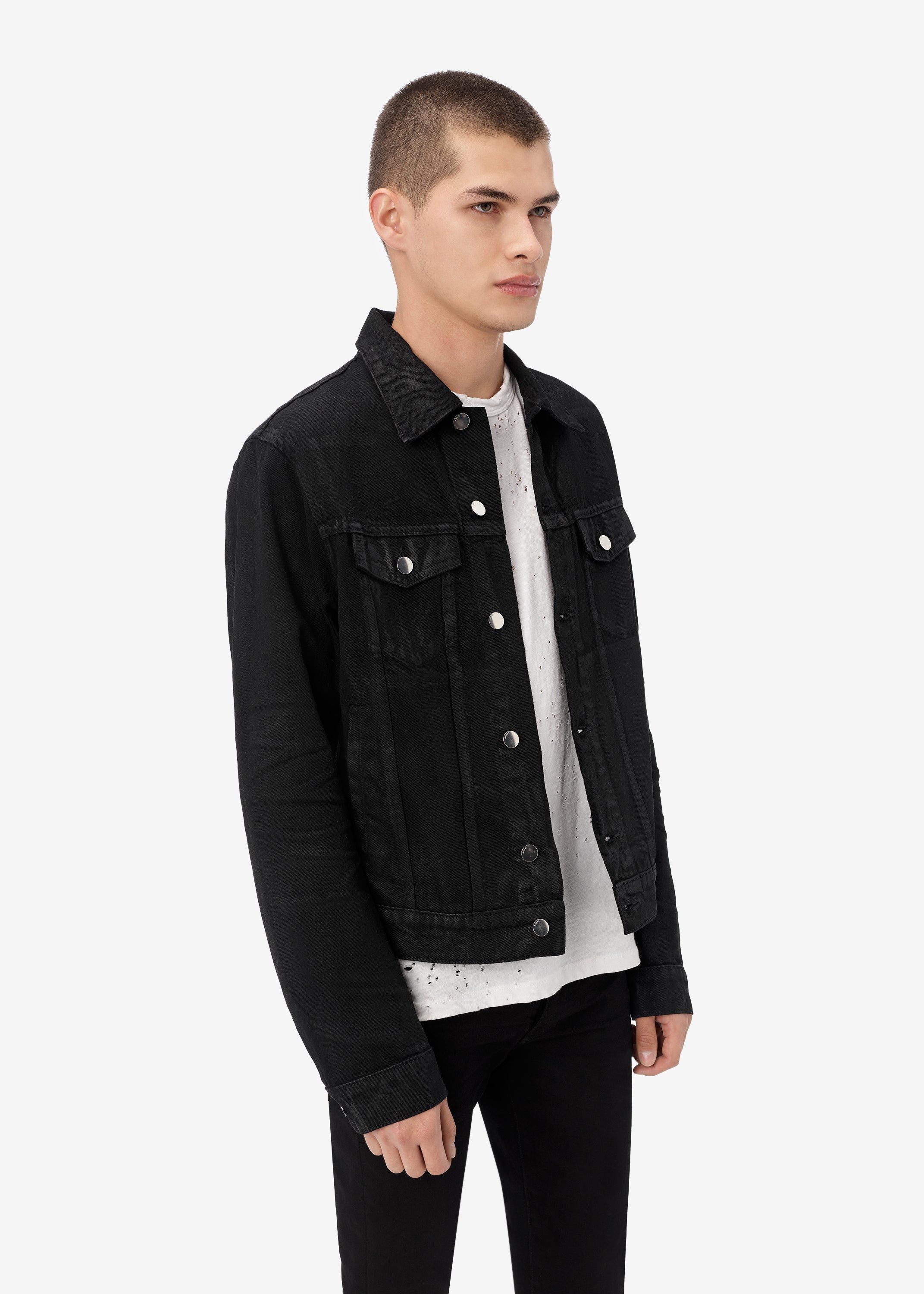 CLASSIC TRUCKER JACKET - Black Wax sold by AMIRI product image thumbnail 5