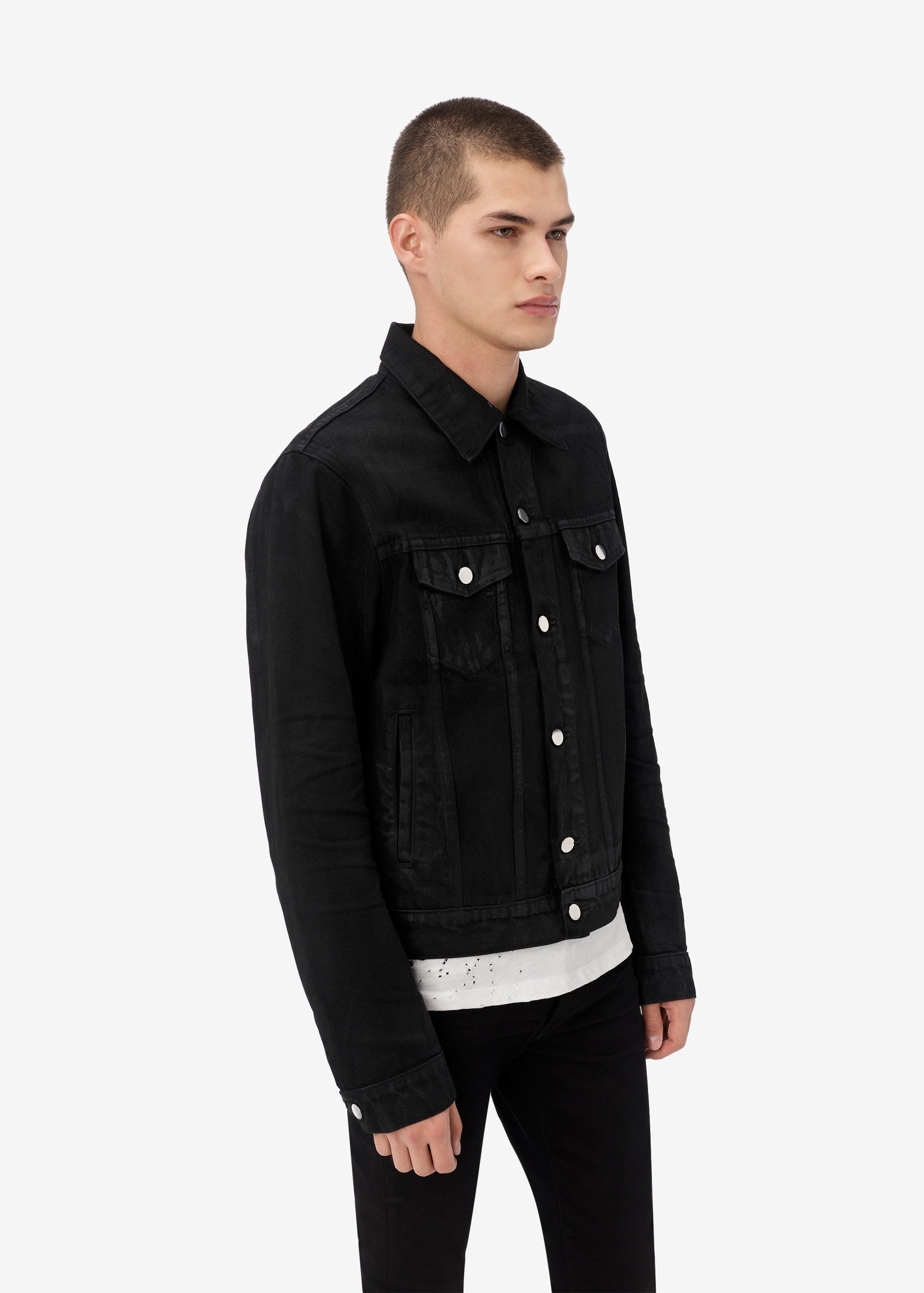 CLASSIC TRUCKER JACKET - Black Wax sold by AMIRI product image thumbnail 4