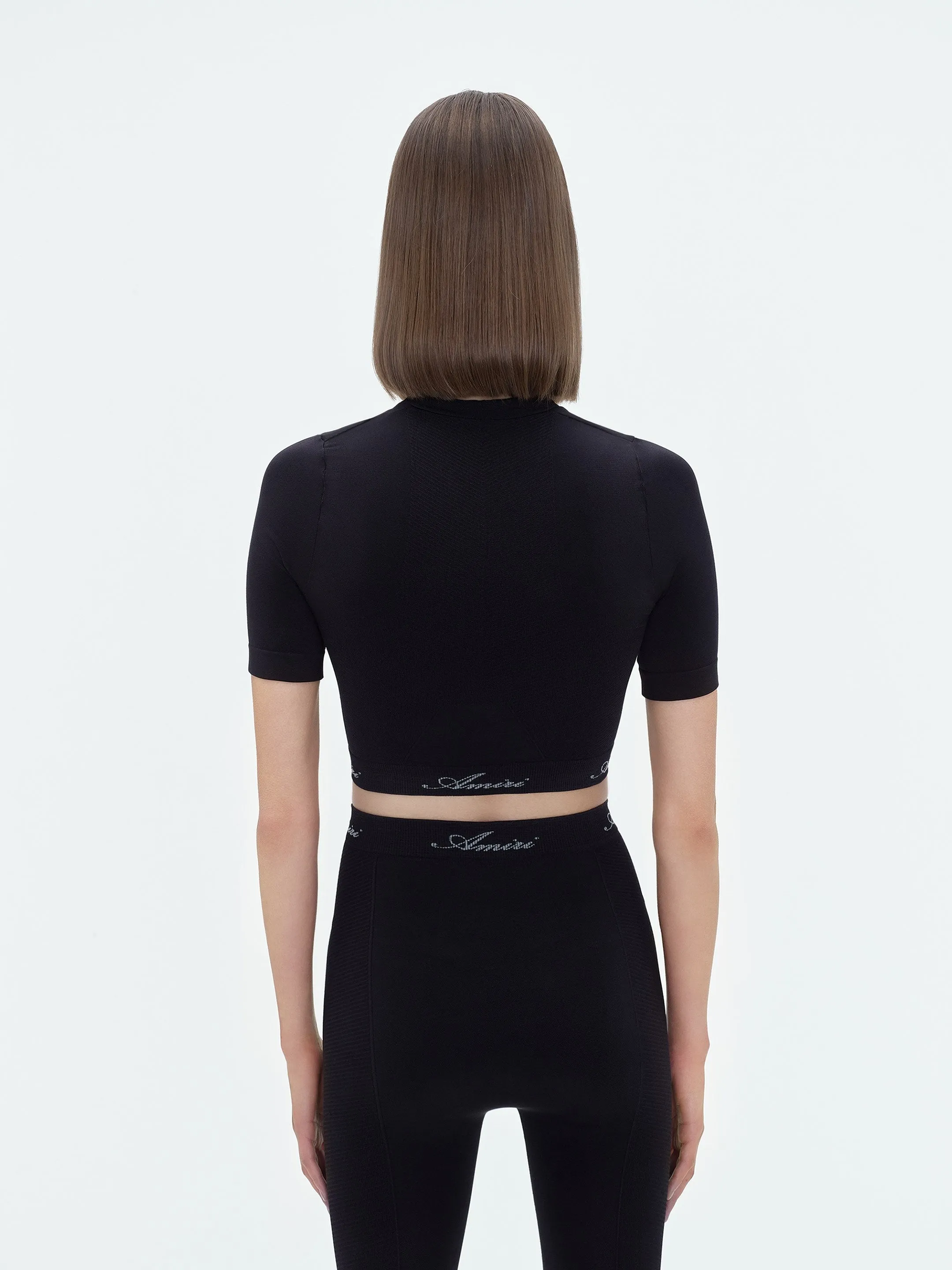 WOMEN - WOMEN'S SEAMLESS S/S TOP - Black sold by AMIRI product image thumbnail 4
