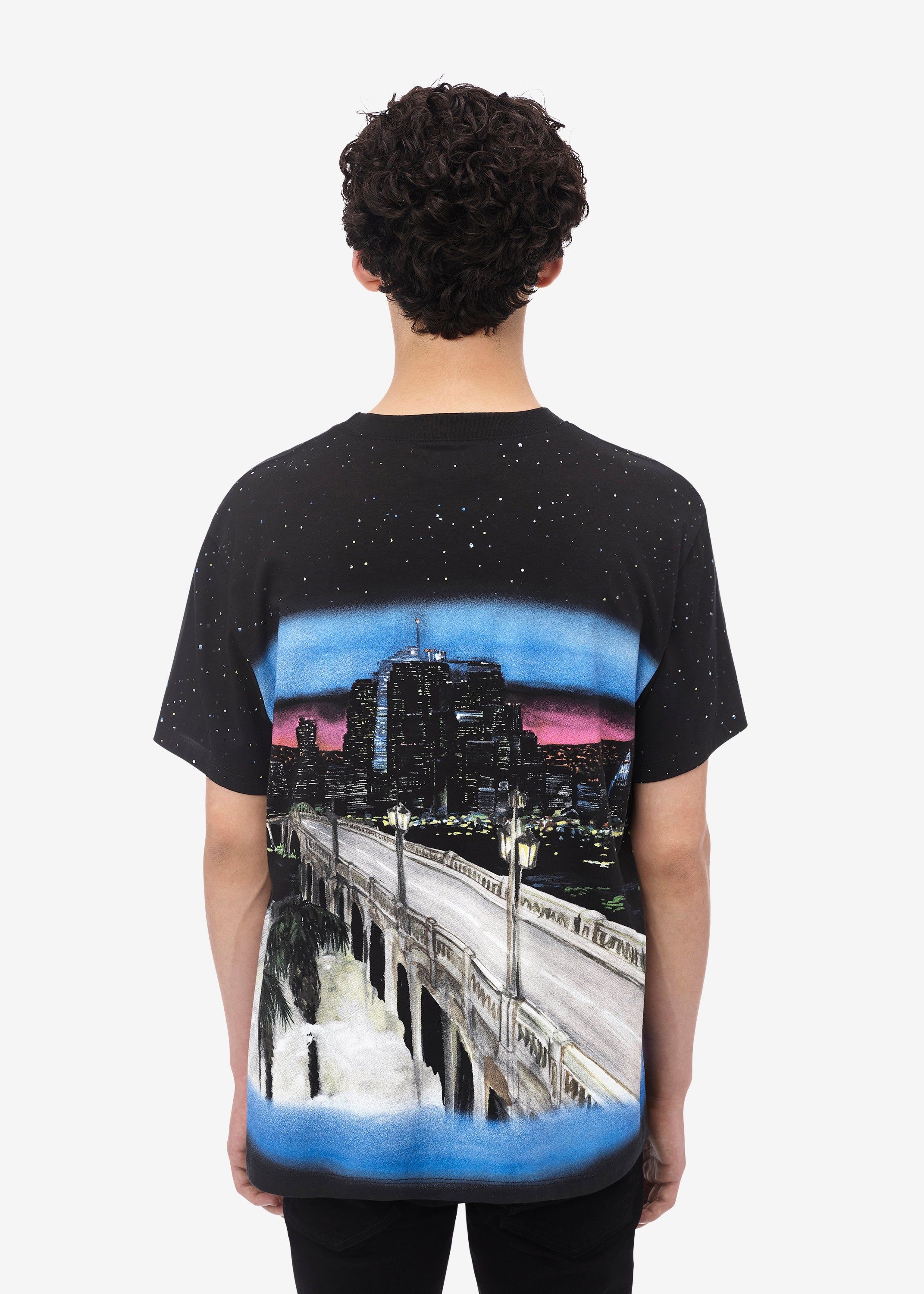 AMIRI PAINTED CITY TEE - BLACK | Parallel