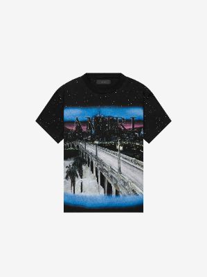 AMIRI PAINTED CITY TEE - BLACK sold by AMIRI