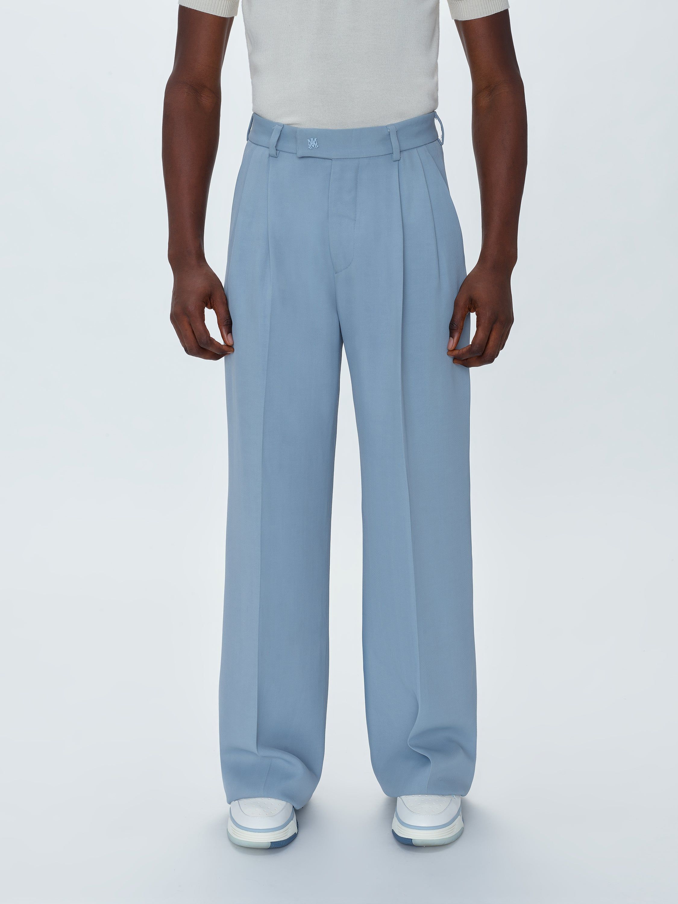 VISCOSE DOUBLE PLEATED TROUSERS - BABY BLUE sold by AMIRI product image thumbnail 2