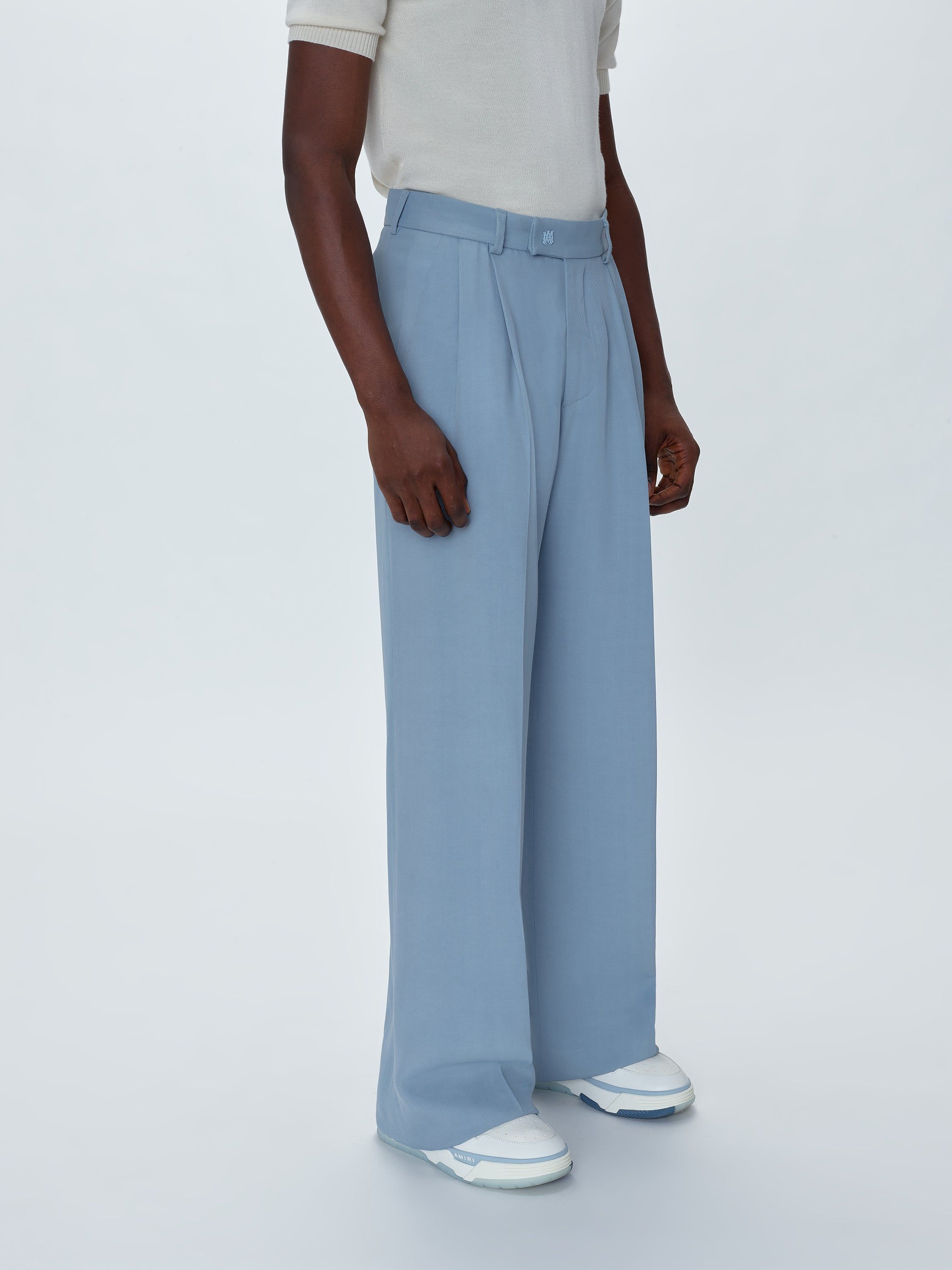 VISCOSE DOUBLE PLEATED TROUSERS - BABY BLUE sold by AMIRI product image thumbnail 3