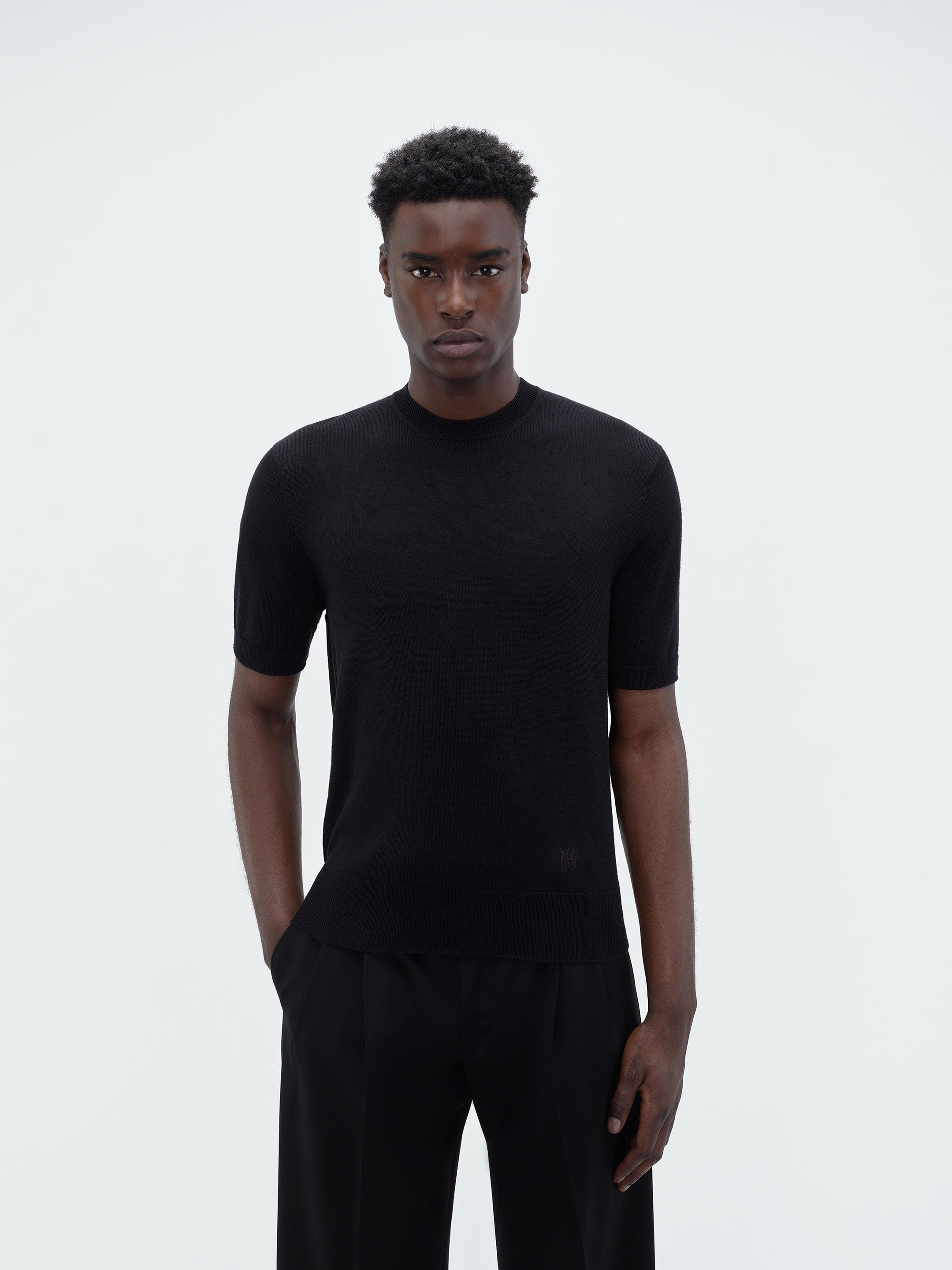SHORT SLEEVE CREW- BLACK sold by AMIRI product image thumbnail 3