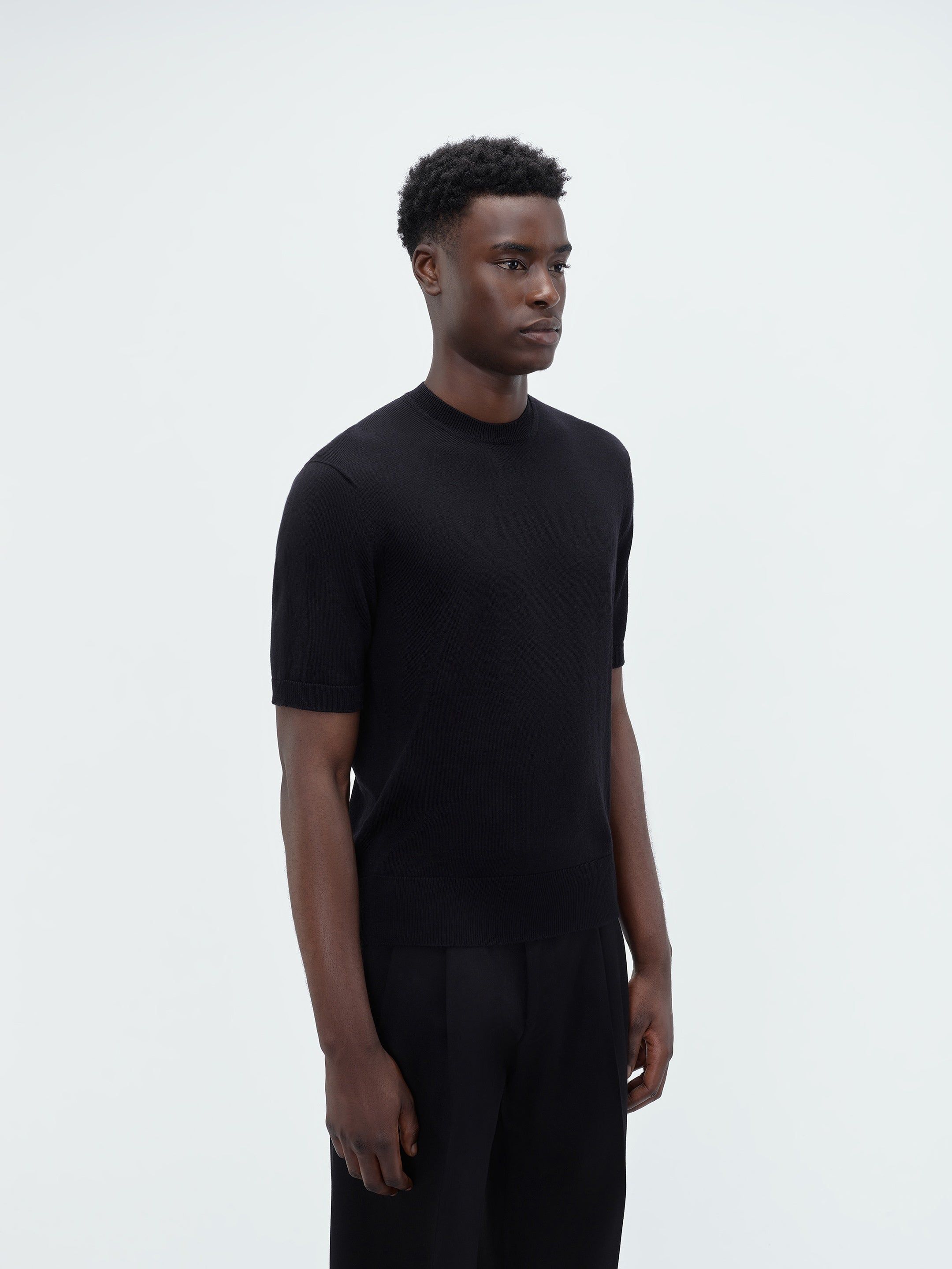 SHORT SLEEVE CREW- BLACK sold by AMIRI product image thumbnail 4