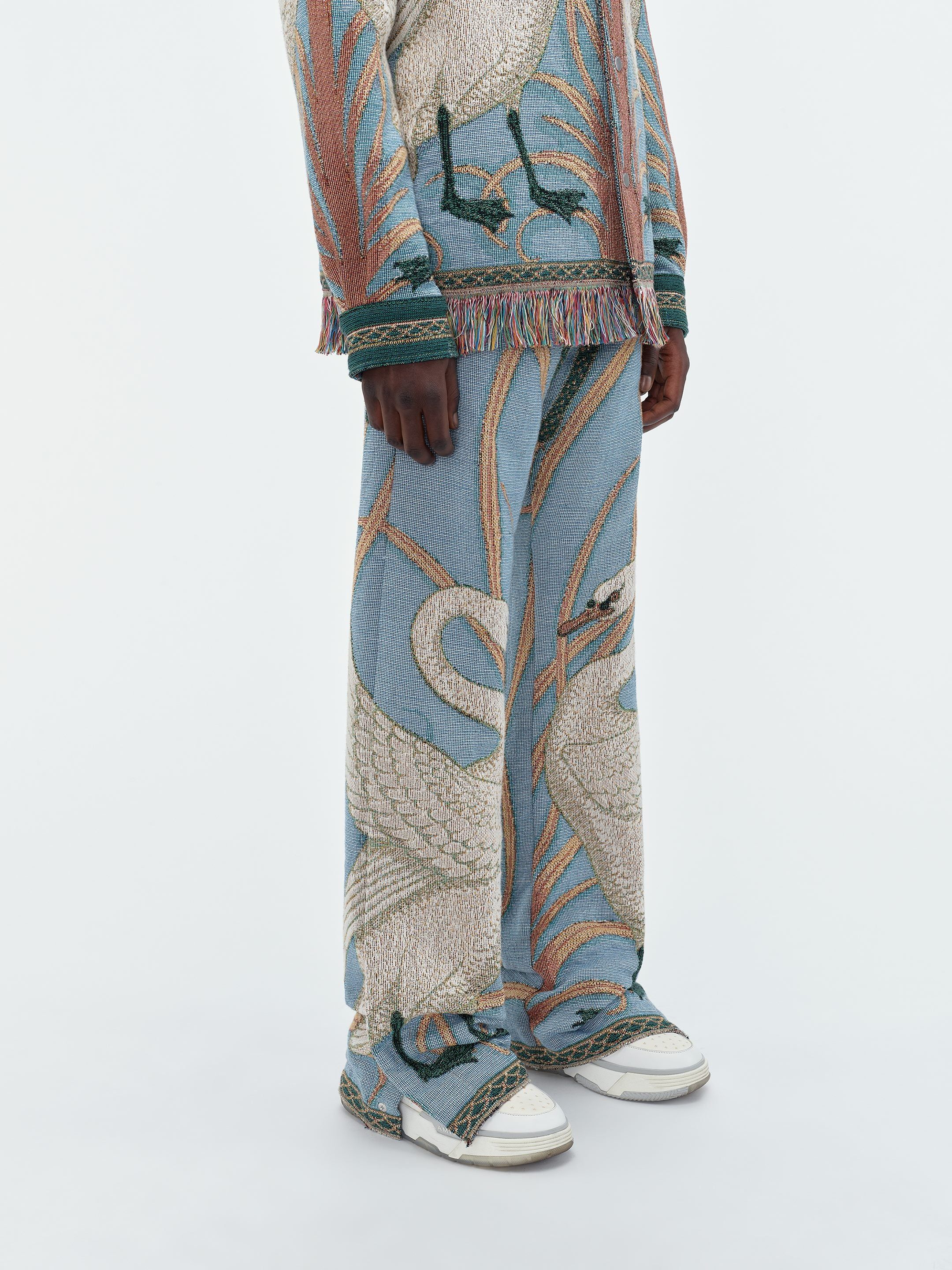 SWAN TAPESTRY FLARE PANT - Ashley Blue sold by AMIRI product image thumbnail 4
