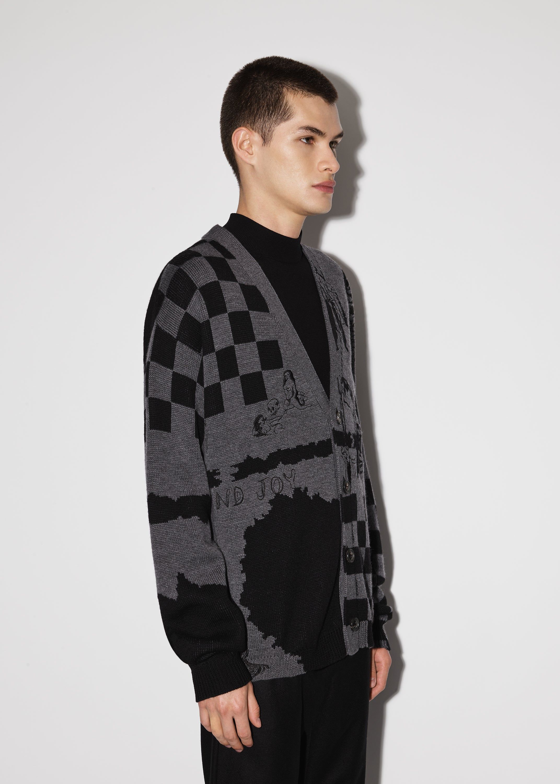 WES LANG SKETCH CARDIGAN - GREY sold by AMIRI product image thumbnail 3