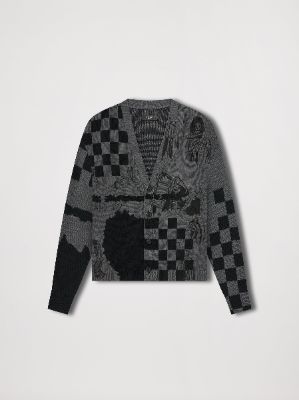 WES LANG SKETCH CARDIGAN - GREY made by AMIRI