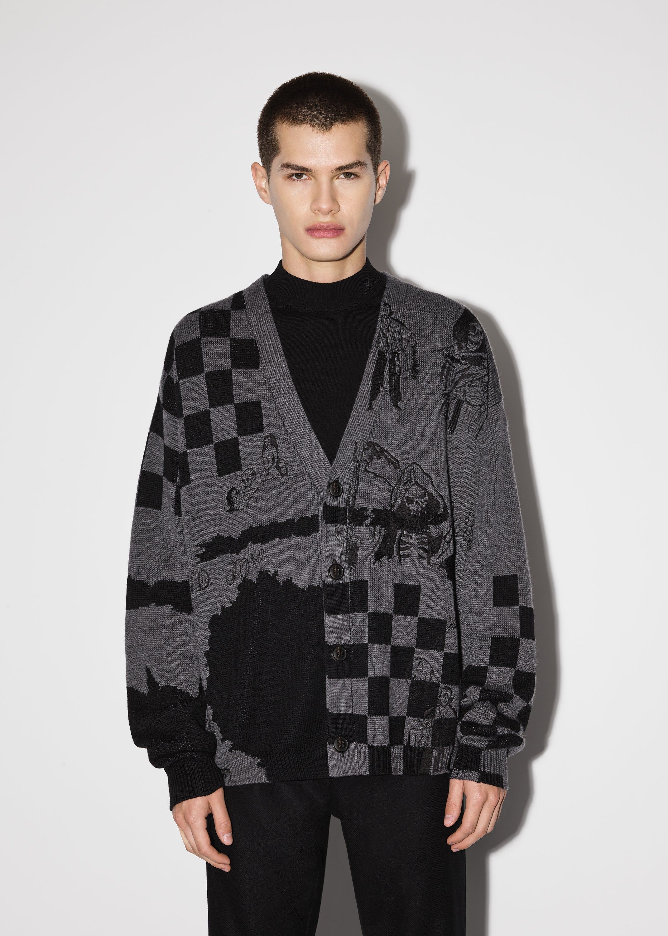 WES LANG SKETCH CARDIGAN - GREY sold by AMIRI product image thumbnail 2