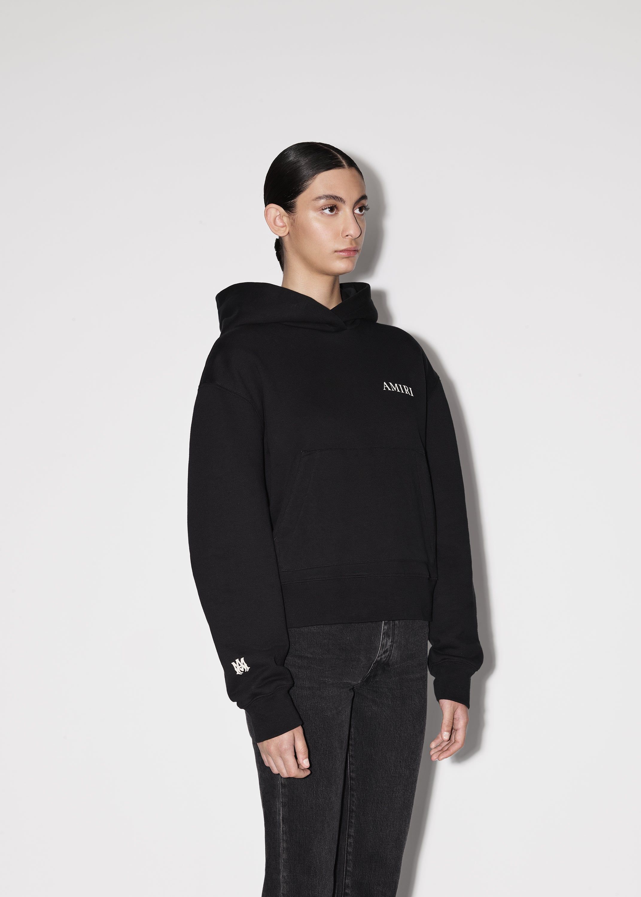 WOMEN - AMIRI "PUFF LOGO HOODIE - BLACK sold by AMIRI product image thumbnail 4