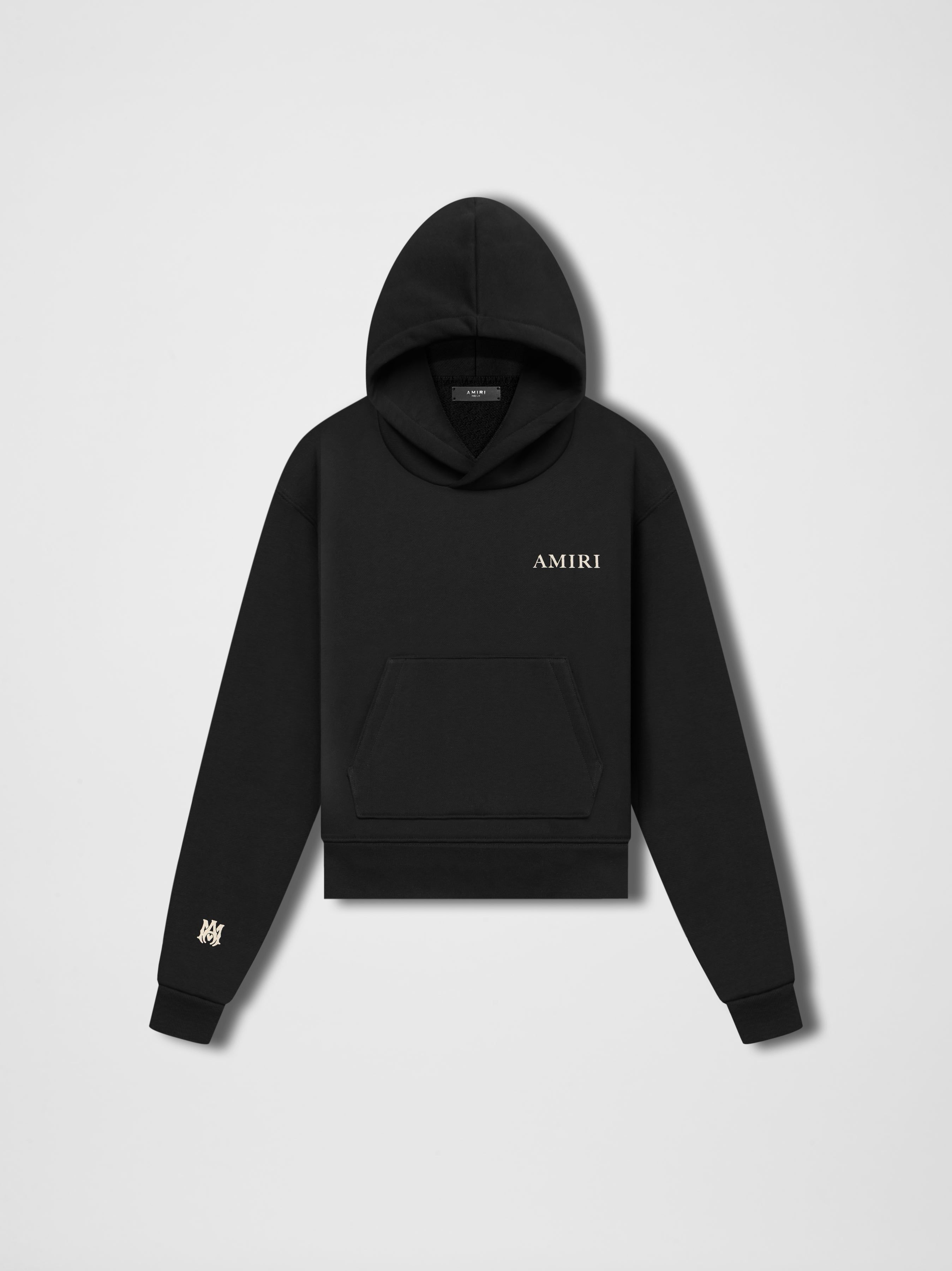 WOMEN - AMIRI "PUFF LOGO HOODIE - BLACK sold by AMIRI
