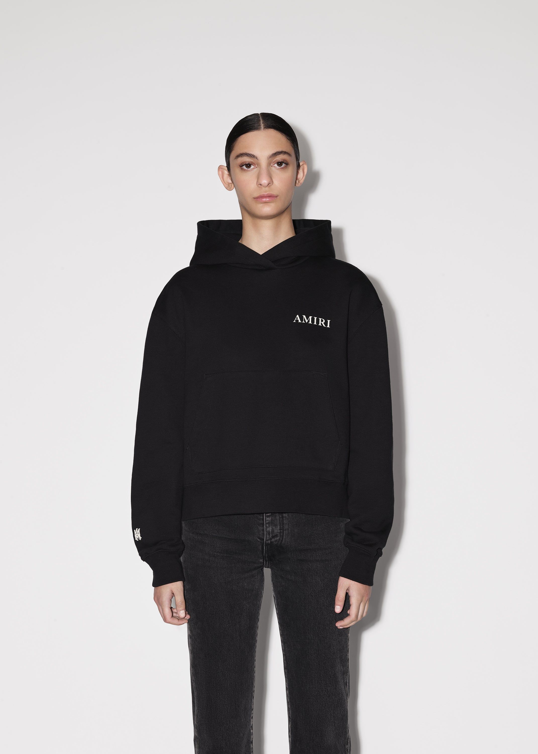 WOMEN - AMIRI "PUFF LOGO HOODIE - BLACK sold by AMIRI product image thumbnail 3