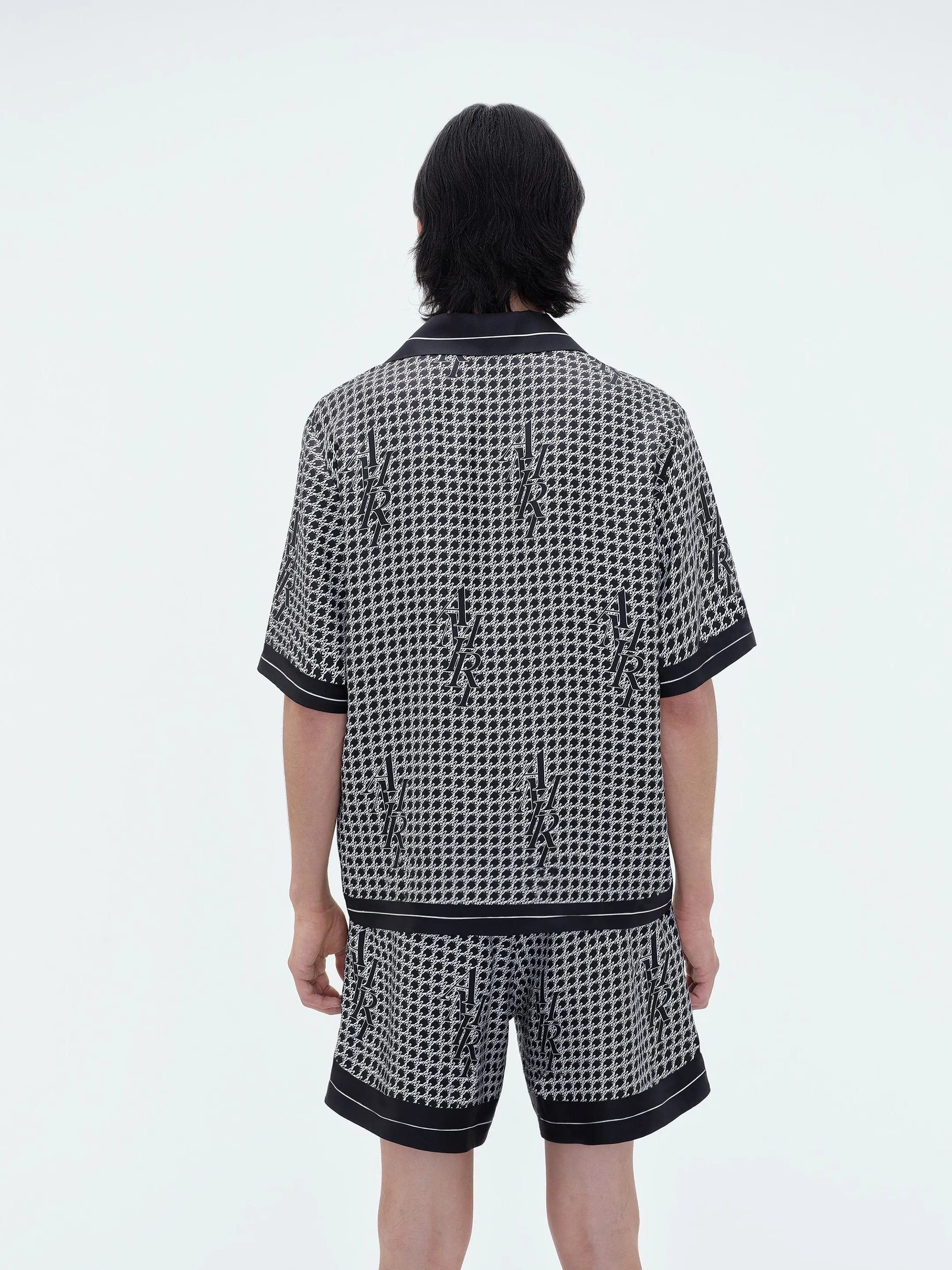 AMIRI HOUNDSTOOTH BOWLING SHIRT - Black sold by AMIRI product image thumbnail 5