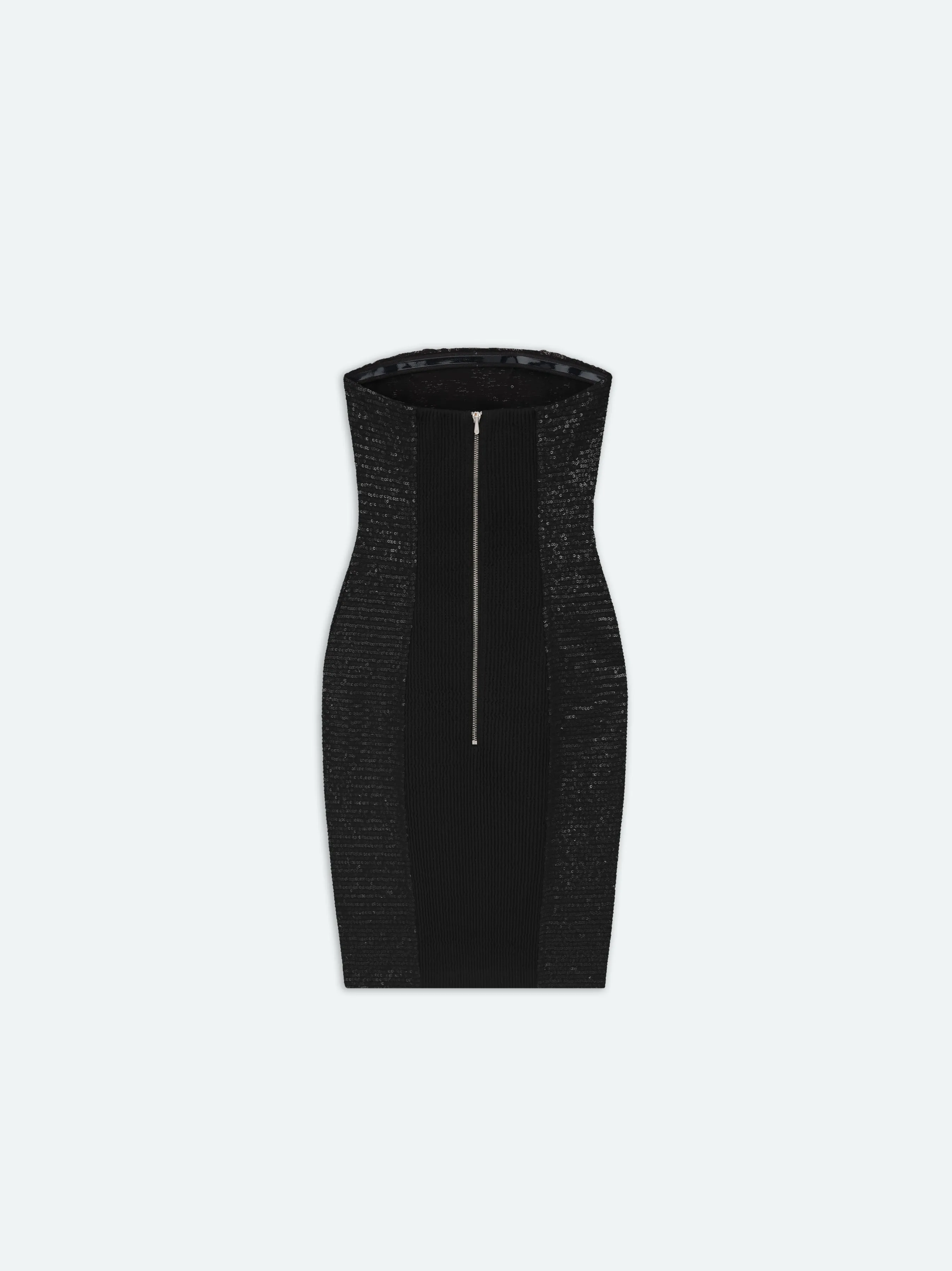 WOMEN - CHIFFON SEQUIN MA BUSTIER DRESS - Black sold by AMIRI product image thumbnail 2