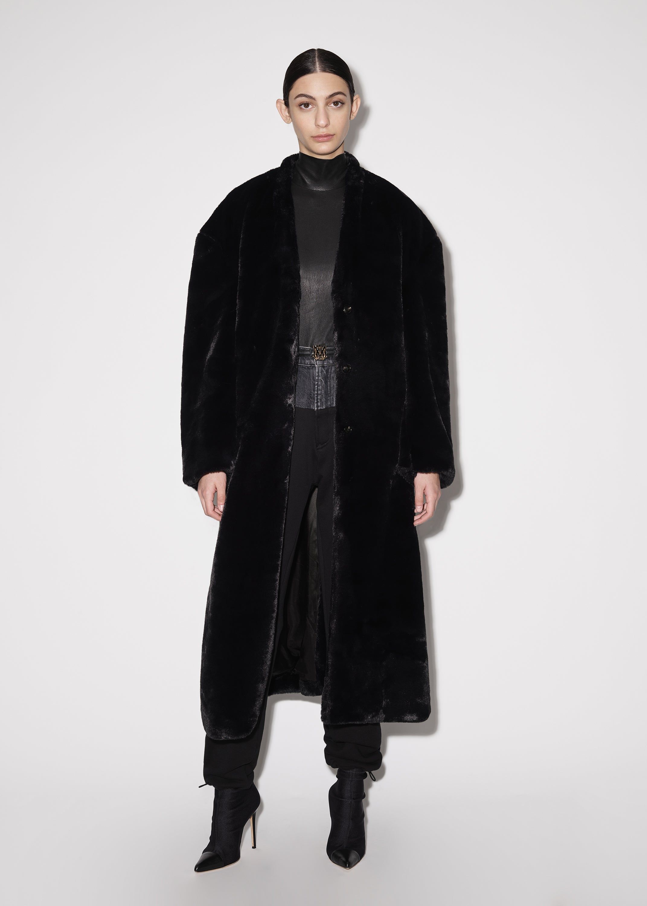 WOMEN - FUR COAT - BLACK sold by AMIRI product image thumbnail 2
