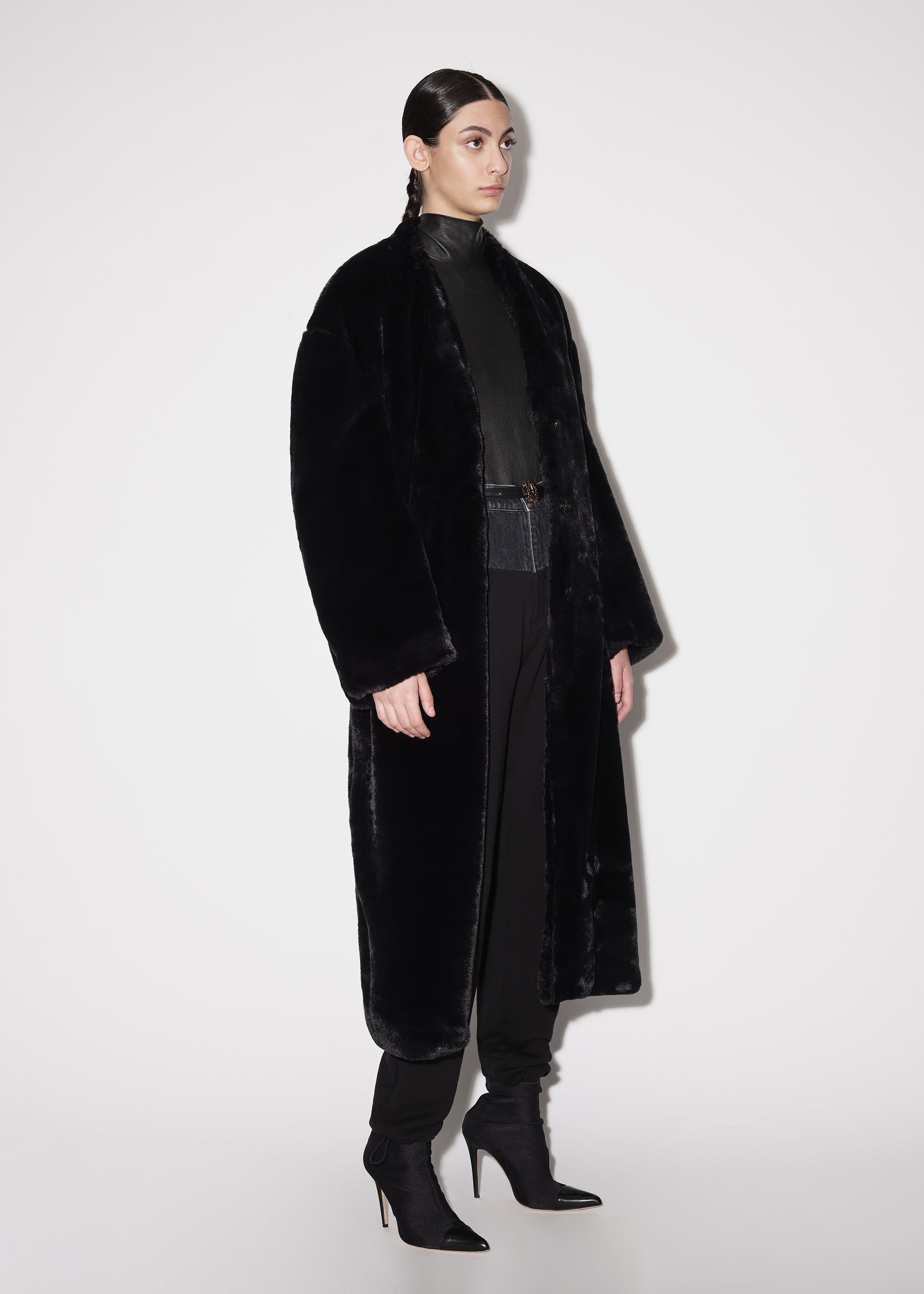 WOMEN - FUR COAT - BLACK sold by AMIRI product image thumbnail 4
