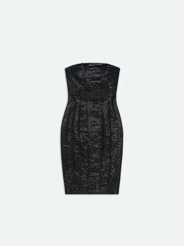WOMEN - CHIFFON SEQUIN MA BUSTIER DRESS - Black made by AMIRI