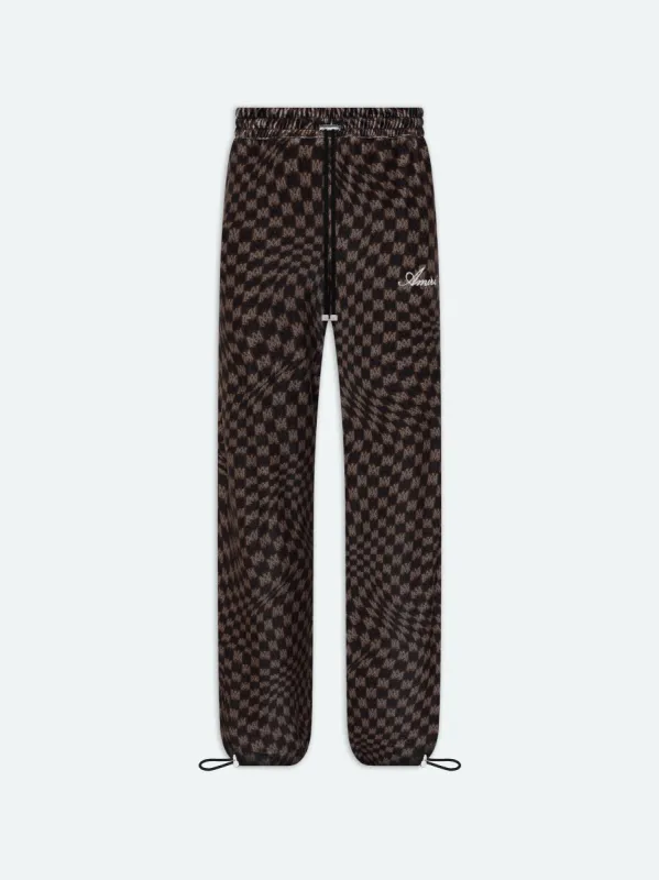 WOMEN - WIDE LEG RETRO TRACK PANT - BROWN MULTI sold by AMIRI
