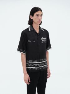AMIRI RECORDS SHORT SLEEVE SHIRT - BLACK sold by AMIRI