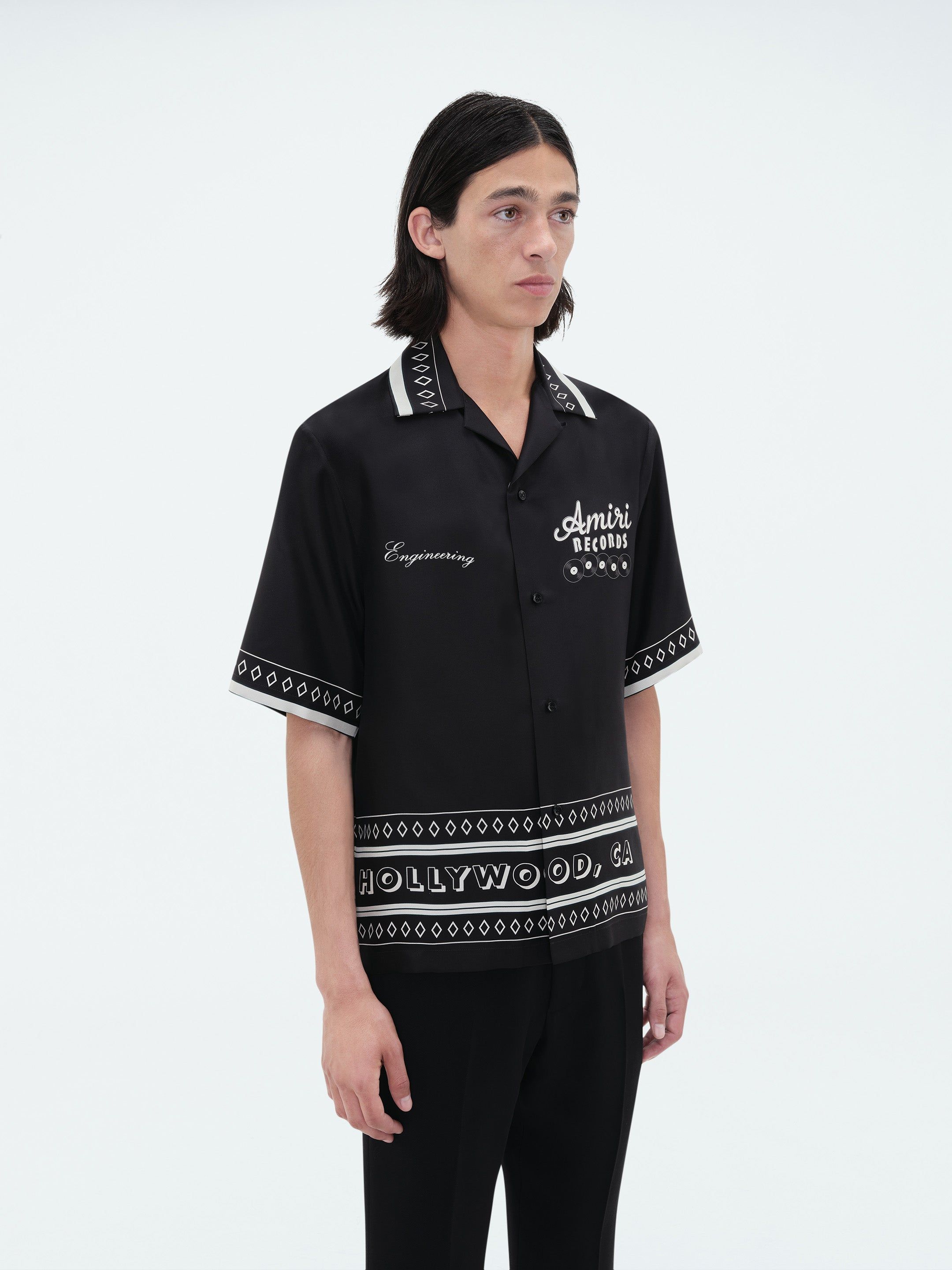 AMIRI RECORDS SHORT SLEEVE SHIRT - BLACK sold by AMIRI product image thumbnail 3