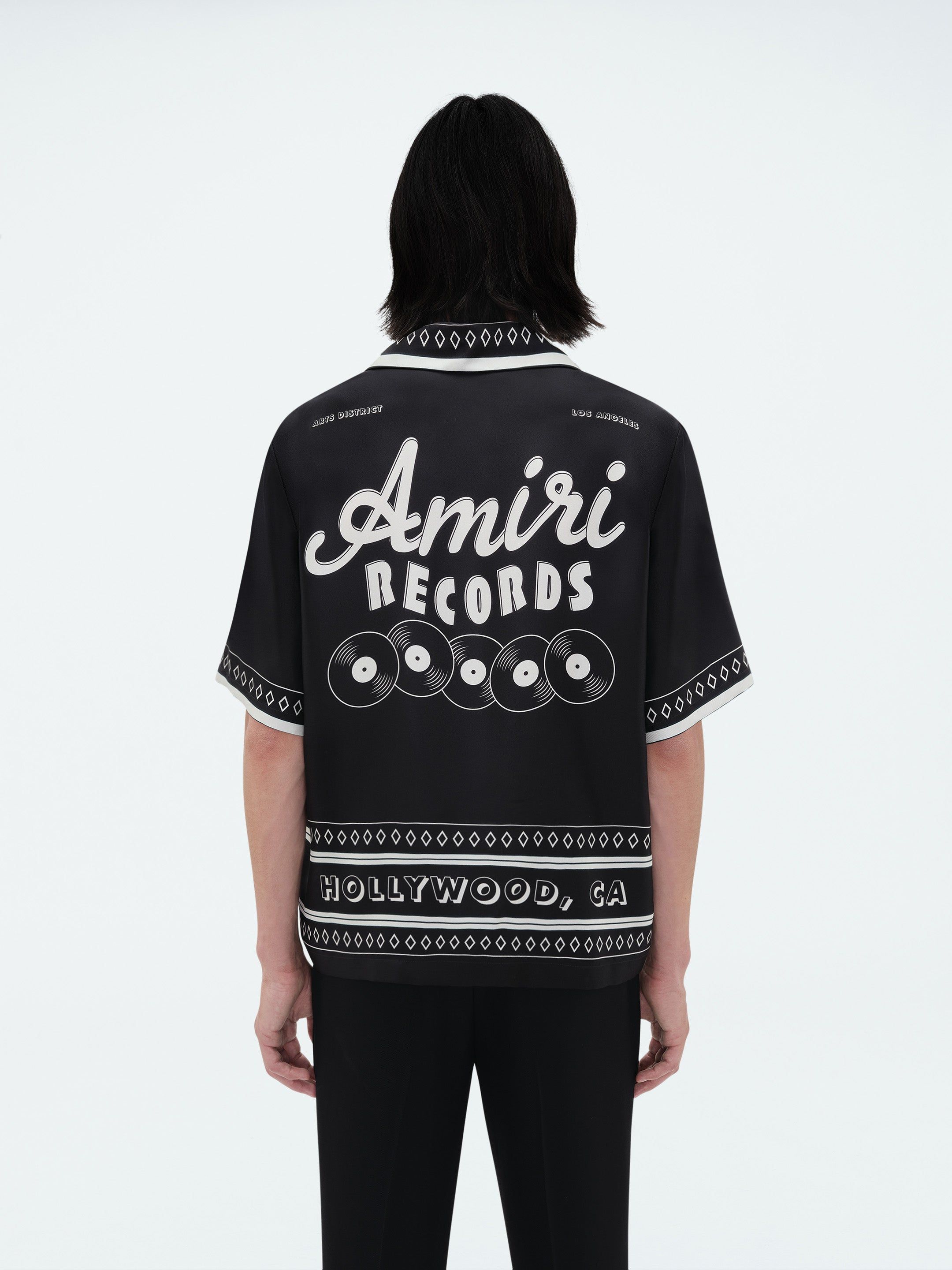 AMIRI RECORDS SHORT SLEEVE SHIRT - BLACK | Parallel