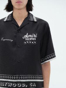 AMIRI RECORDS SHORT SLEEVE SHIRT - BLACK sold by AMIRI