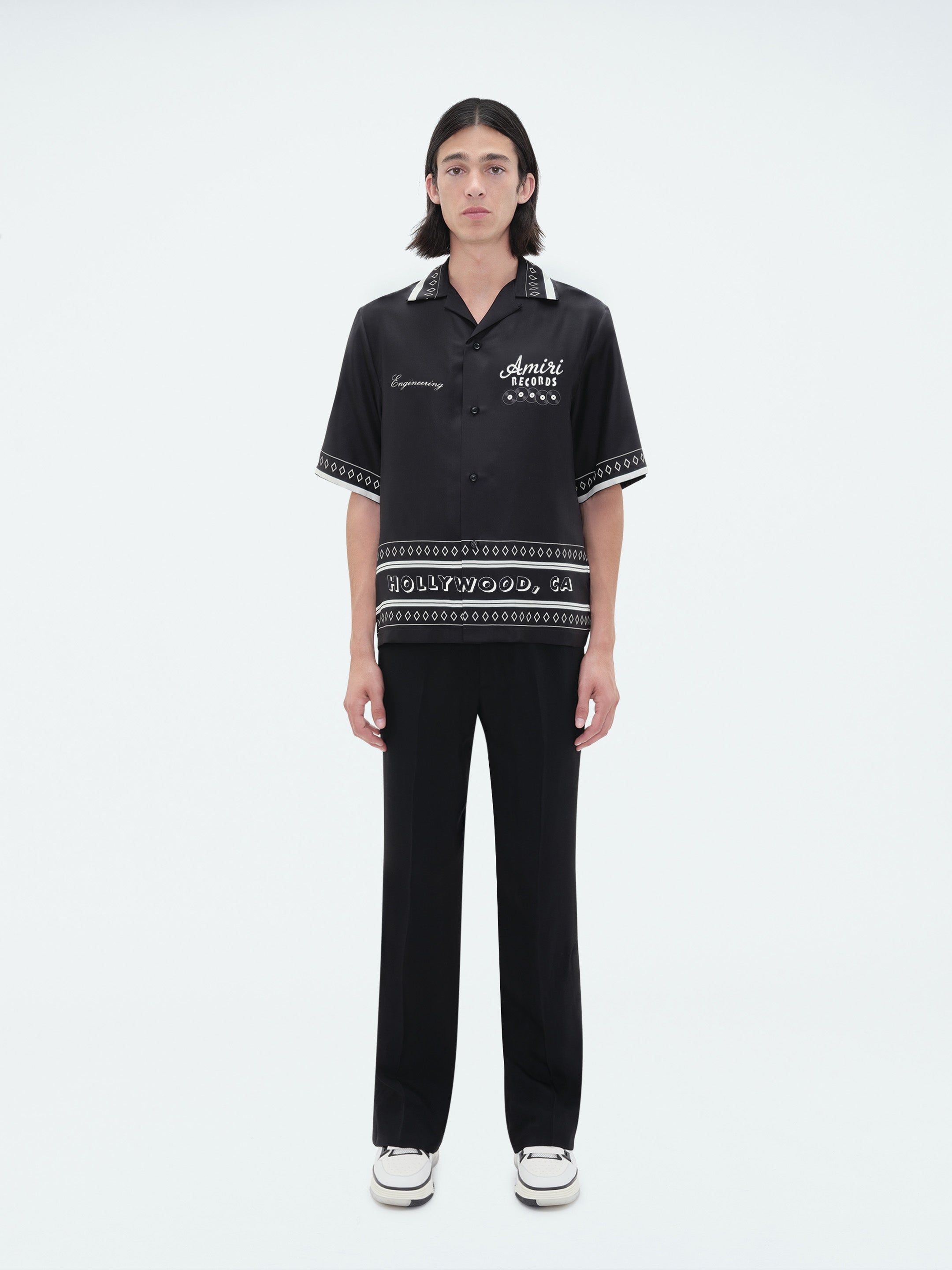 AMIRI RECORDS SHORT SLEEVE SHIRT - BLACK sold by AMIRI product image thumbnail 2