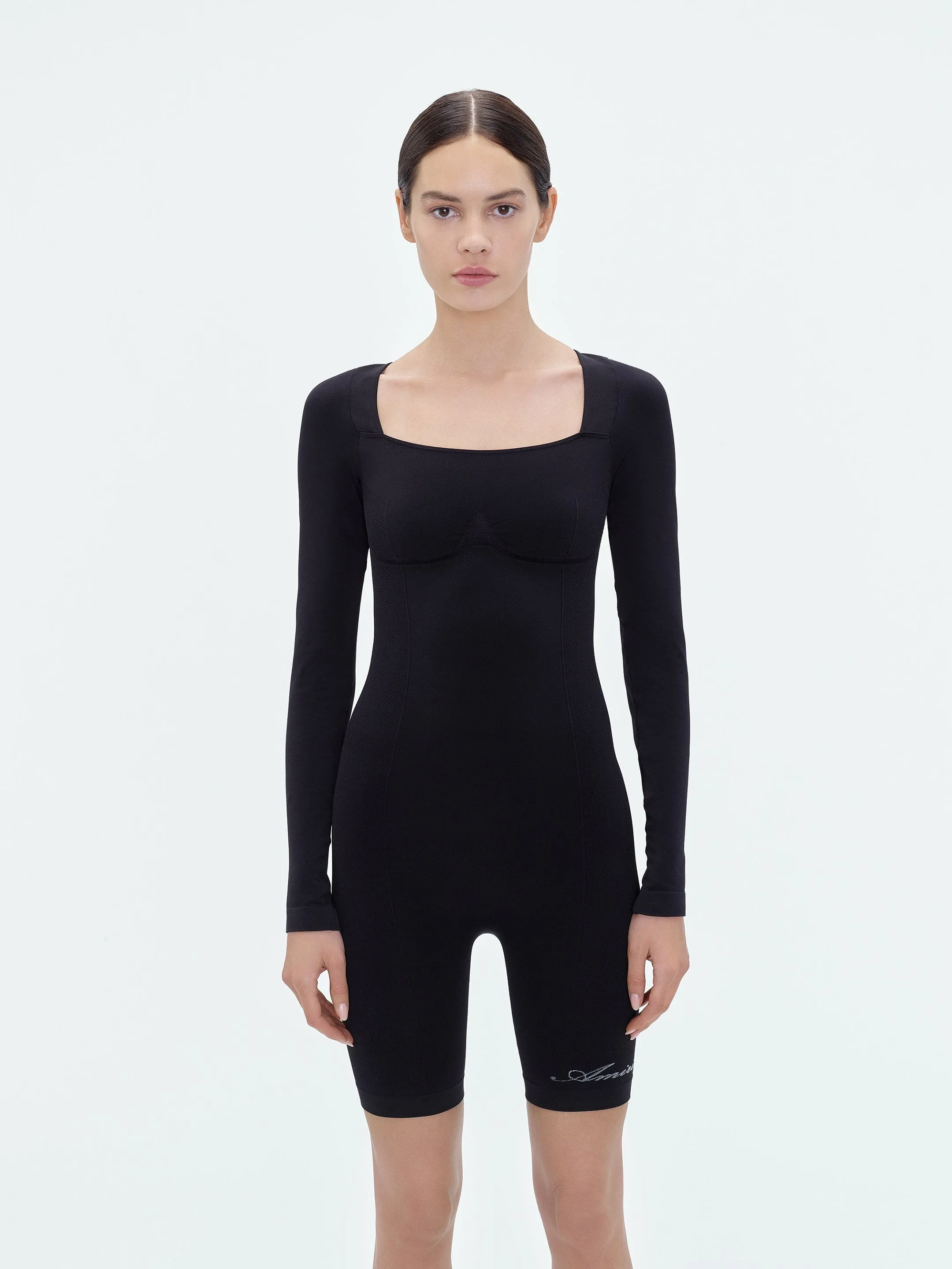 WOMEN - SEAMLESS BODYSUIT - Black sold by AMIRI product image thumbnail 3