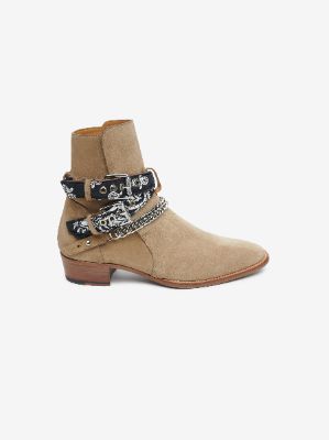 BANDANA BUCKLE BOOT - Tan sold by AMIRI