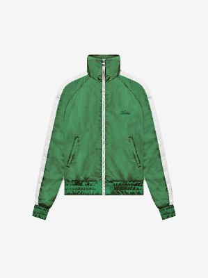 ZIP TRACK JACKET - TENNIS GREEN / WHITE made by AMIRI