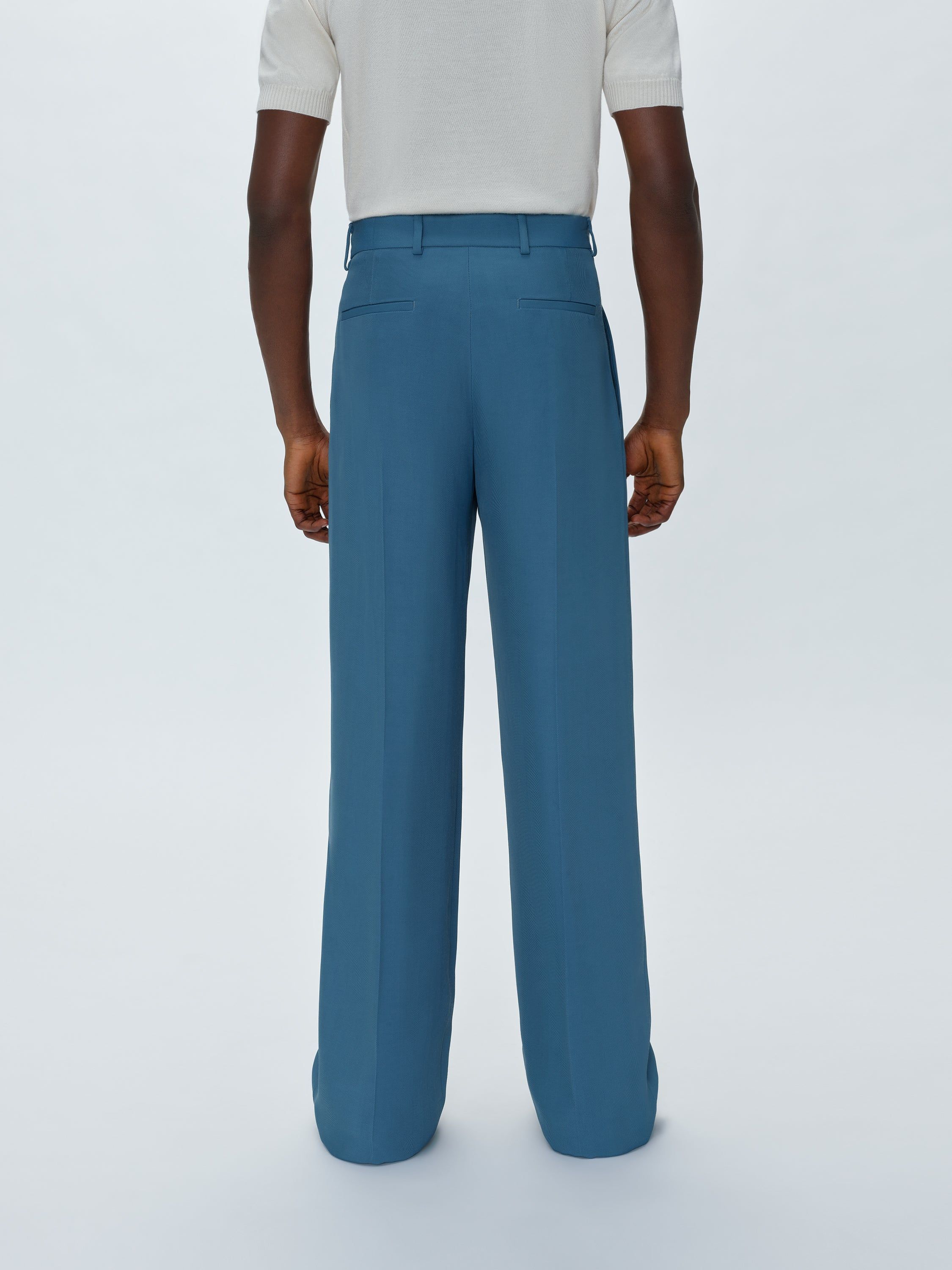 VISCOSE DOUBLE PLEATED TROUSERS - BLUEFIN sold by AMIRI product image thumbnail 4