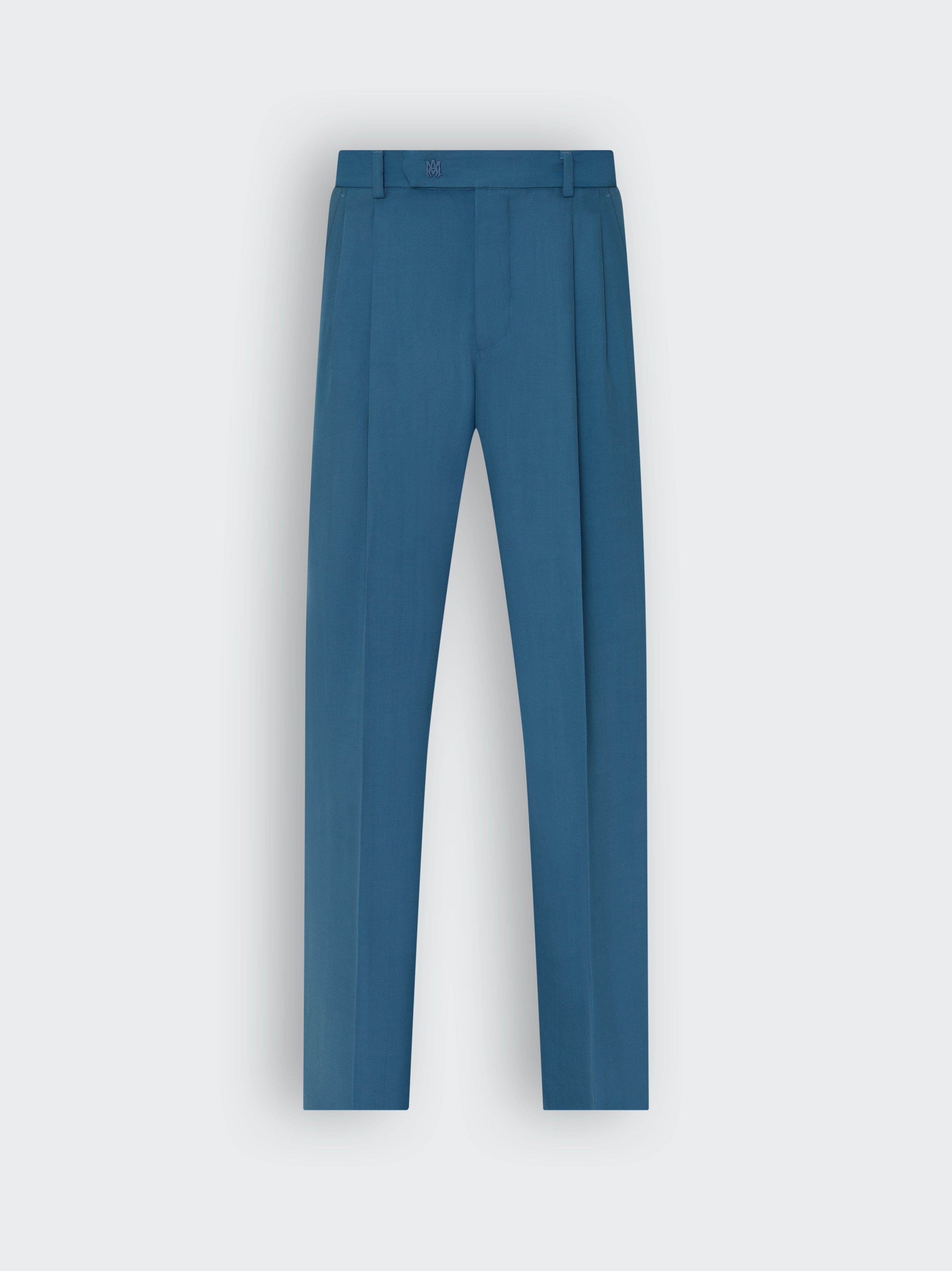 VISCOSE DOUBLE PLEATED TROUSERS - BLUEFIN sold by AMIRI