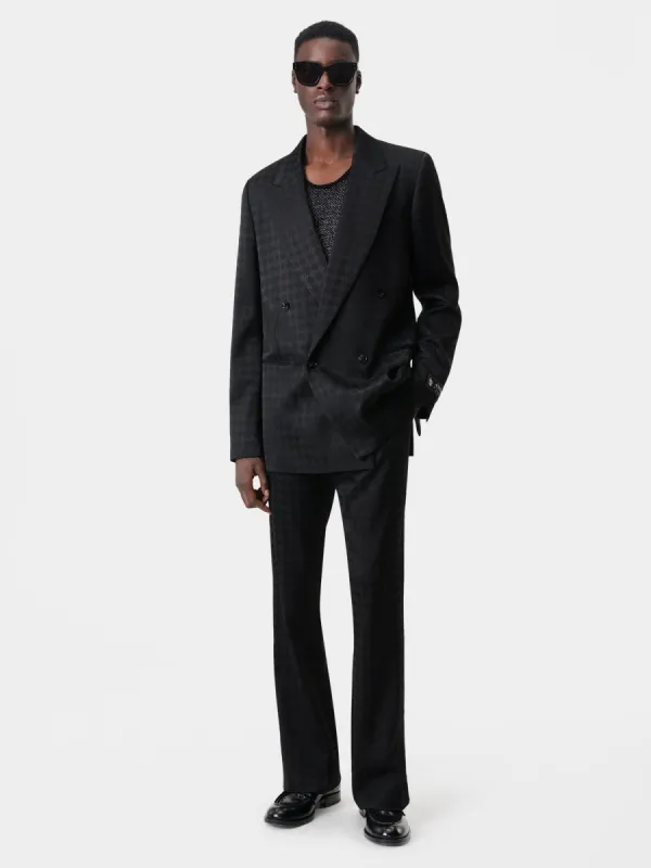 TONAL MA QUAD DOUBLE-BREASTED BLAZER - Black sold by AMIRI