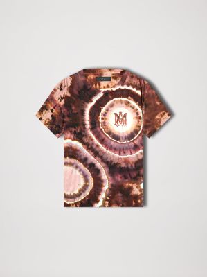 M.A. TIE-DYE WATERCOLOR TEE - BROWN sold by AMIRI