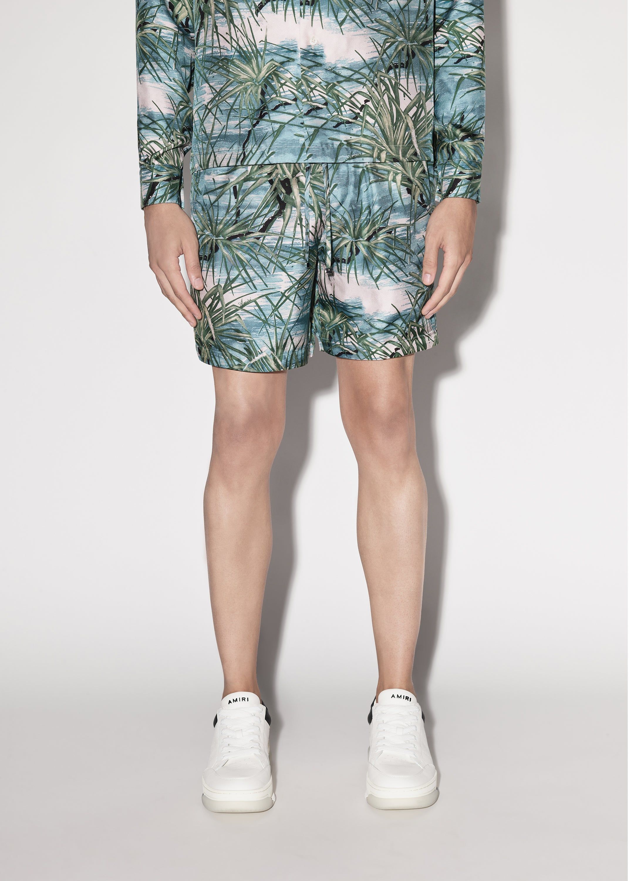 FLORAL ALOHA TREE SILK SHORT - BLUE sold by AMIRI product image thumbnail 2