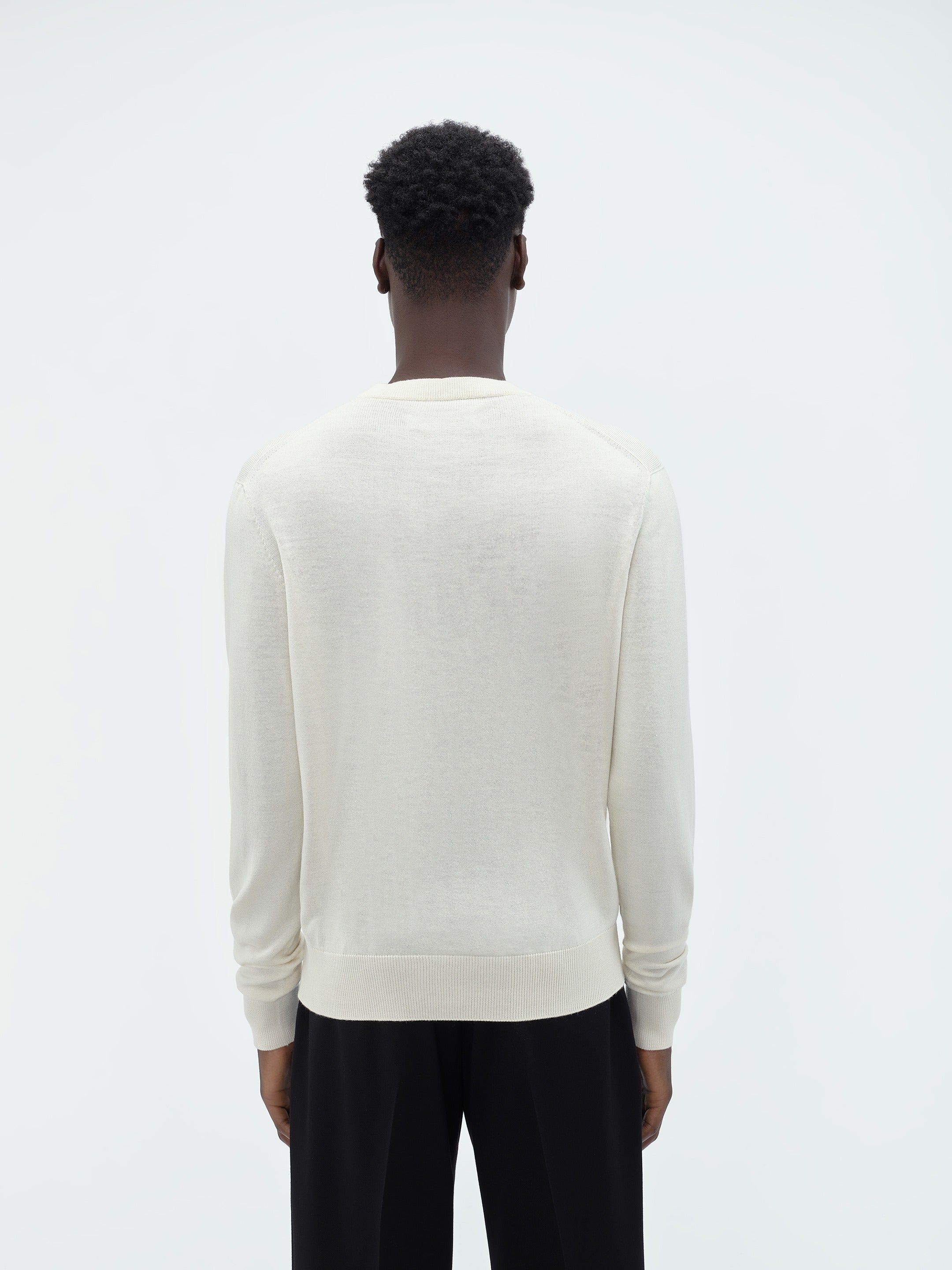 LONG SLEEVE CREW-ALABASTER sold by AMIRI product image thumbnail 5
