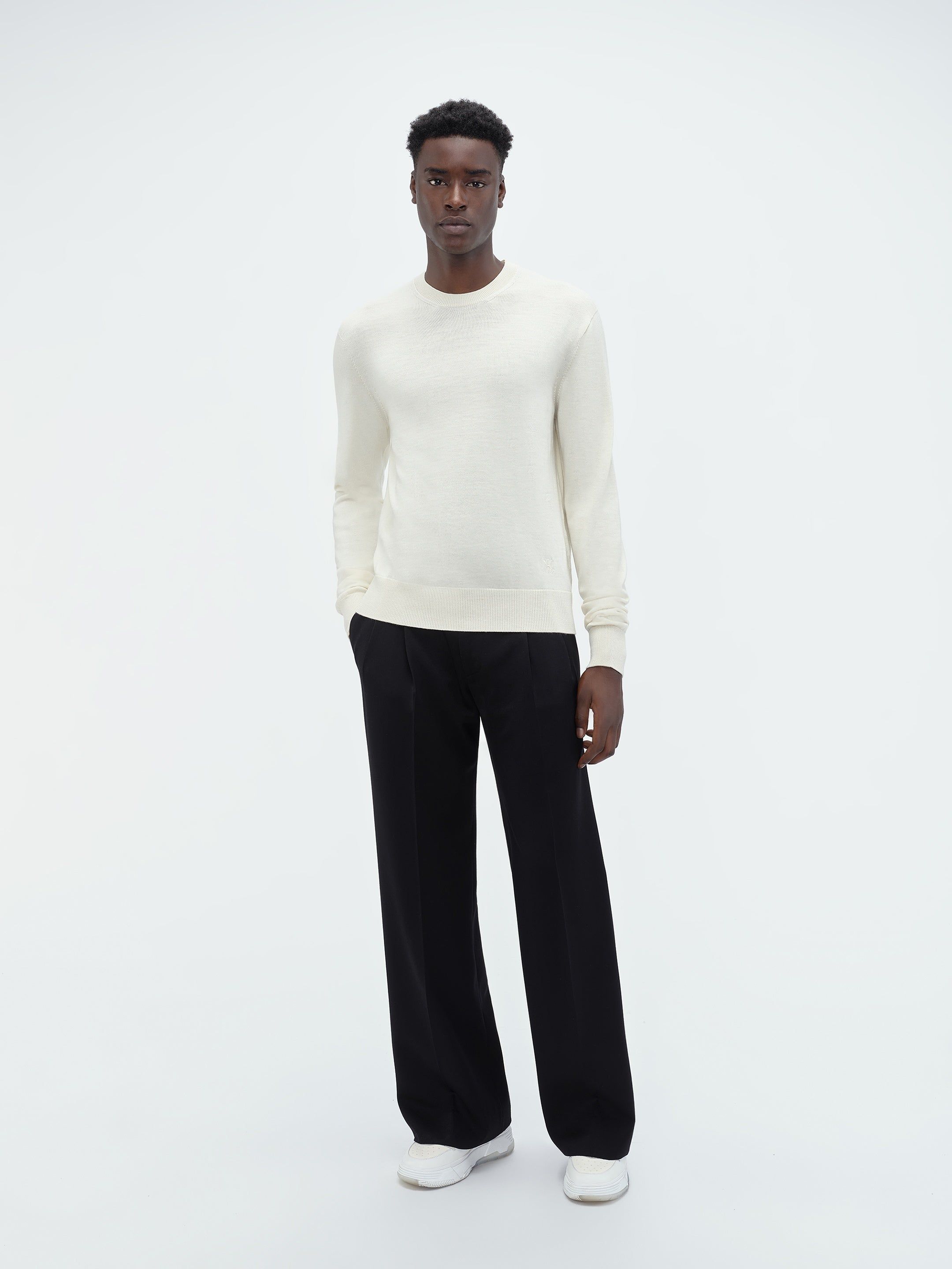 LONG SLEEVE CREW-ALABASTER sold by AMIRI product image thumbnail 2
